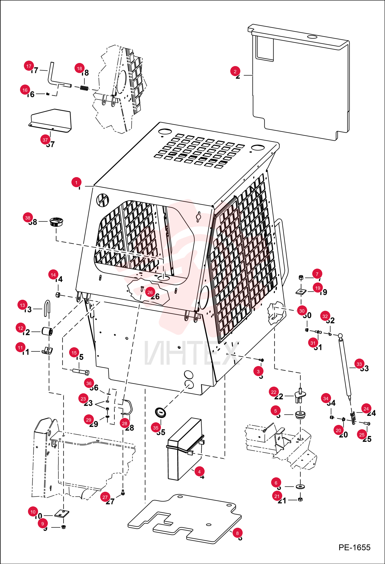 CAB, ASSY 6734641 (2)