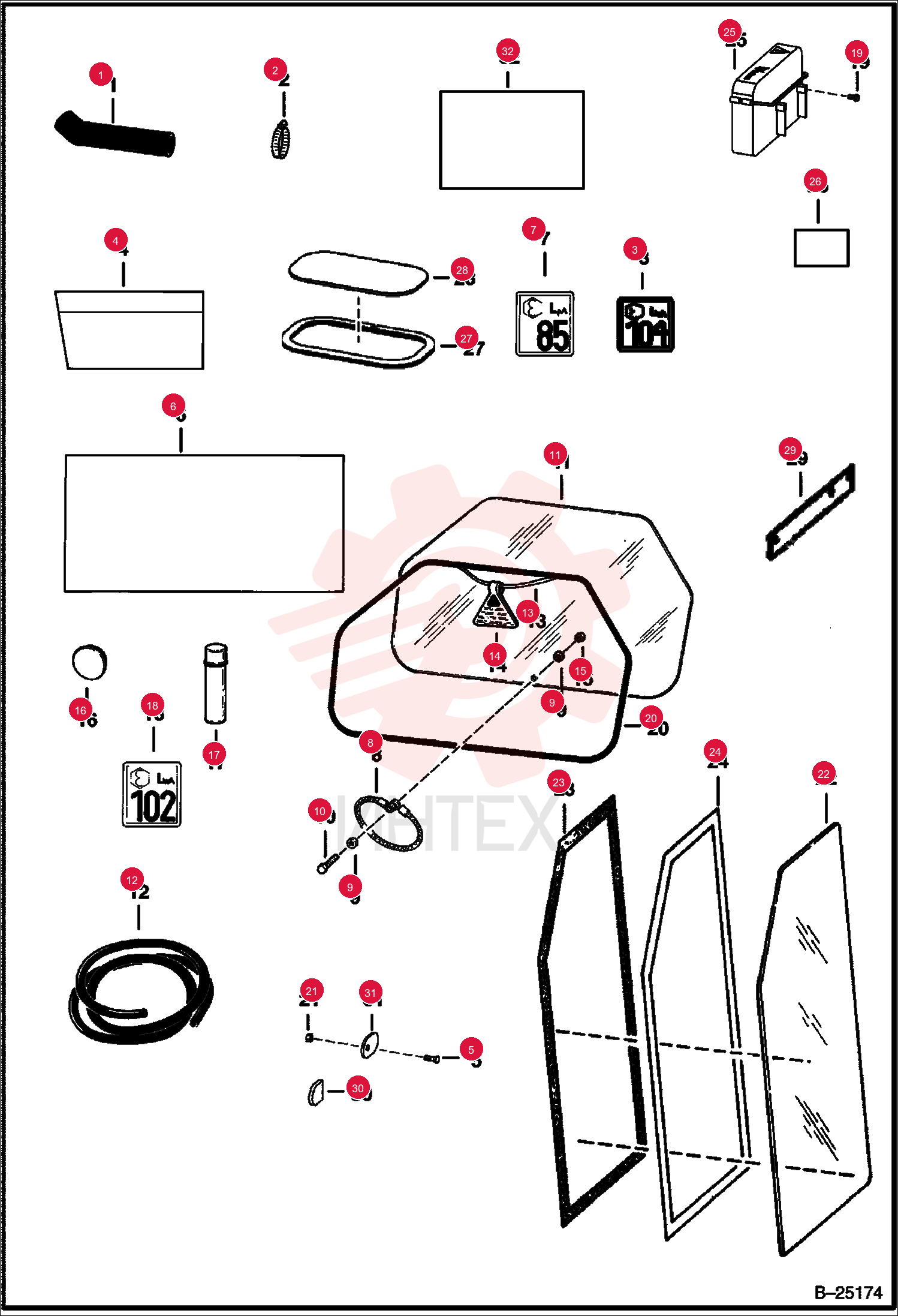 HOSE,AIR INLET 6729040 (1)