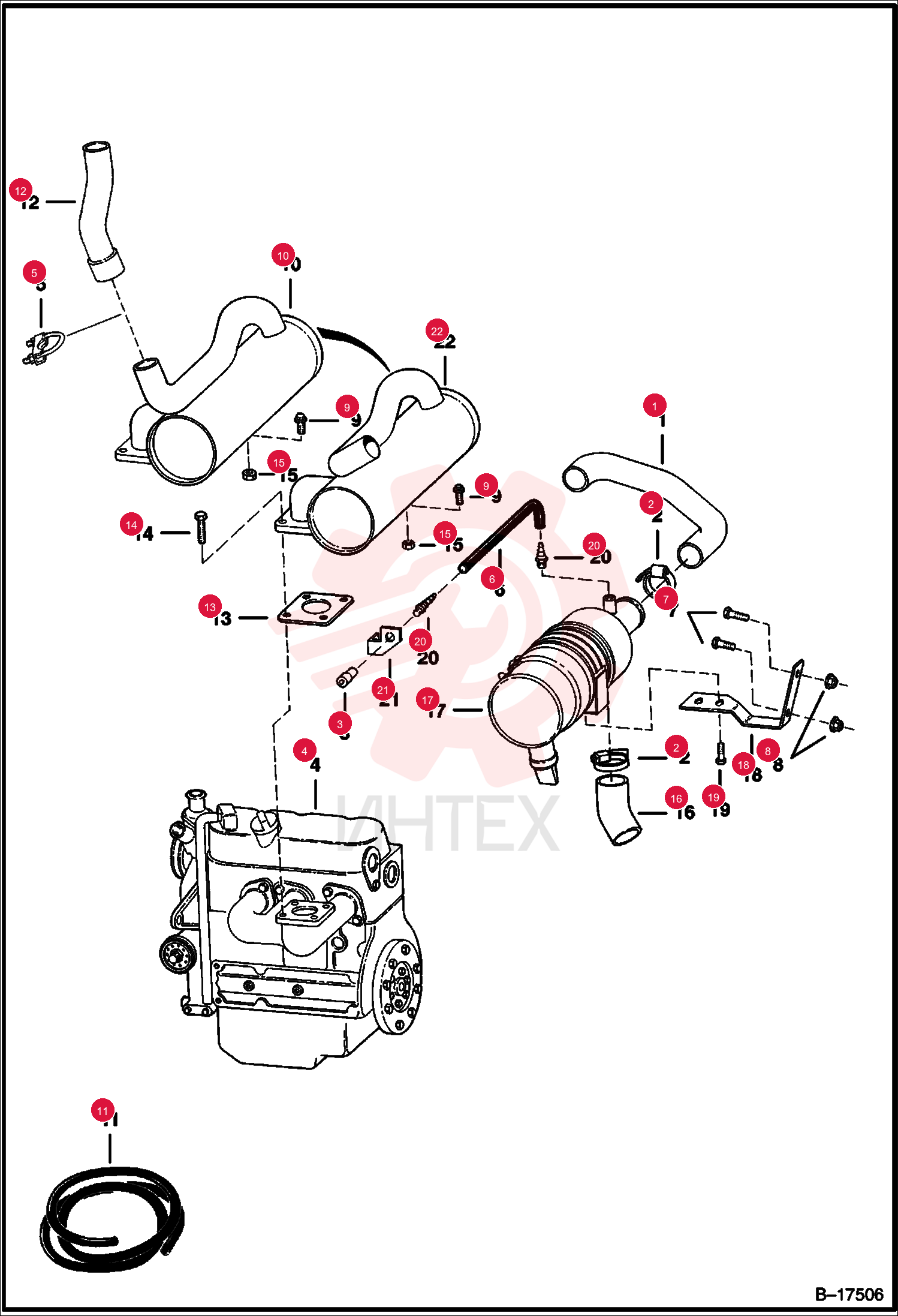 HOSE, AIRCLEANER 6718442