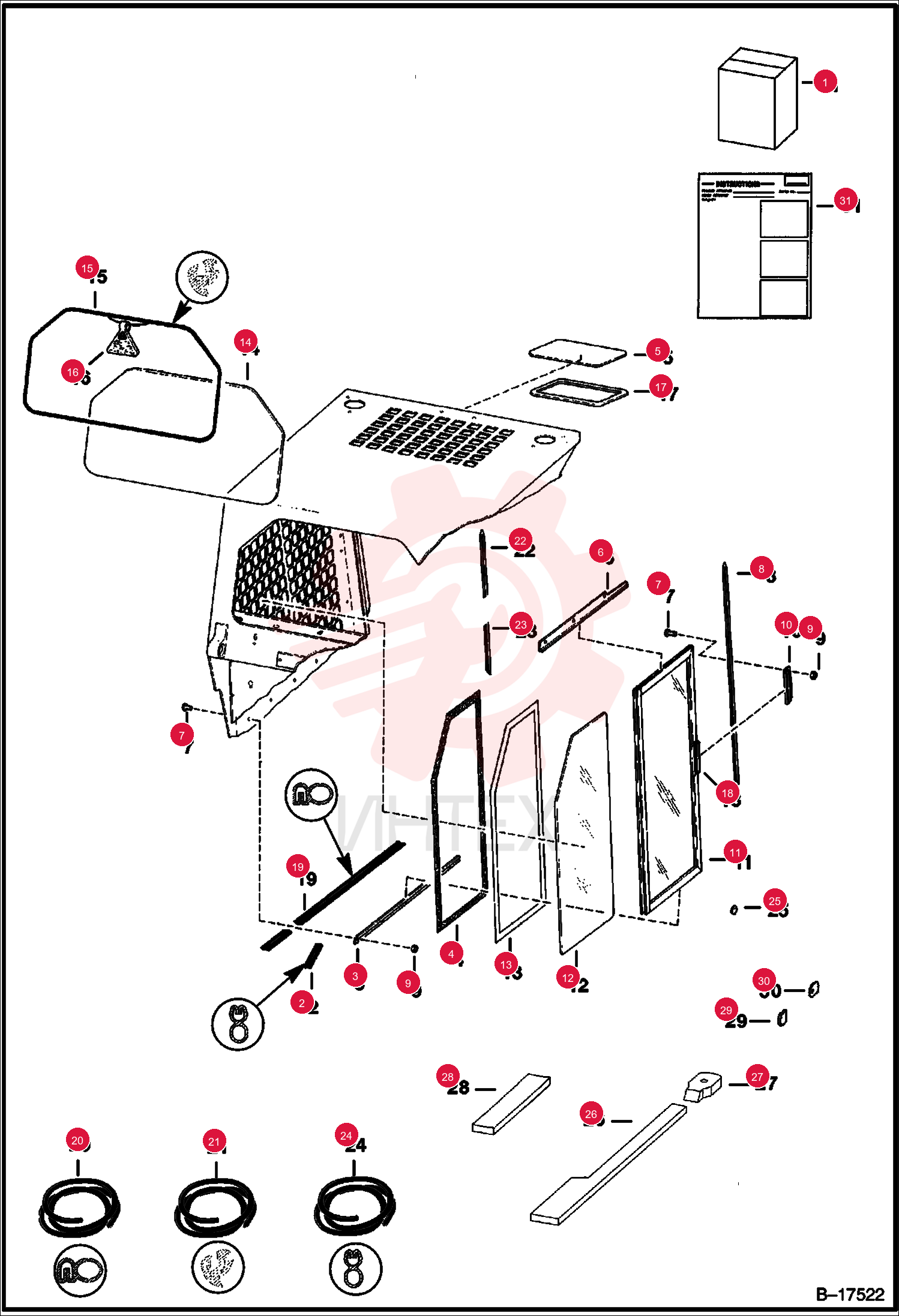 KIT,TOP WINDOW 7111126 (2)