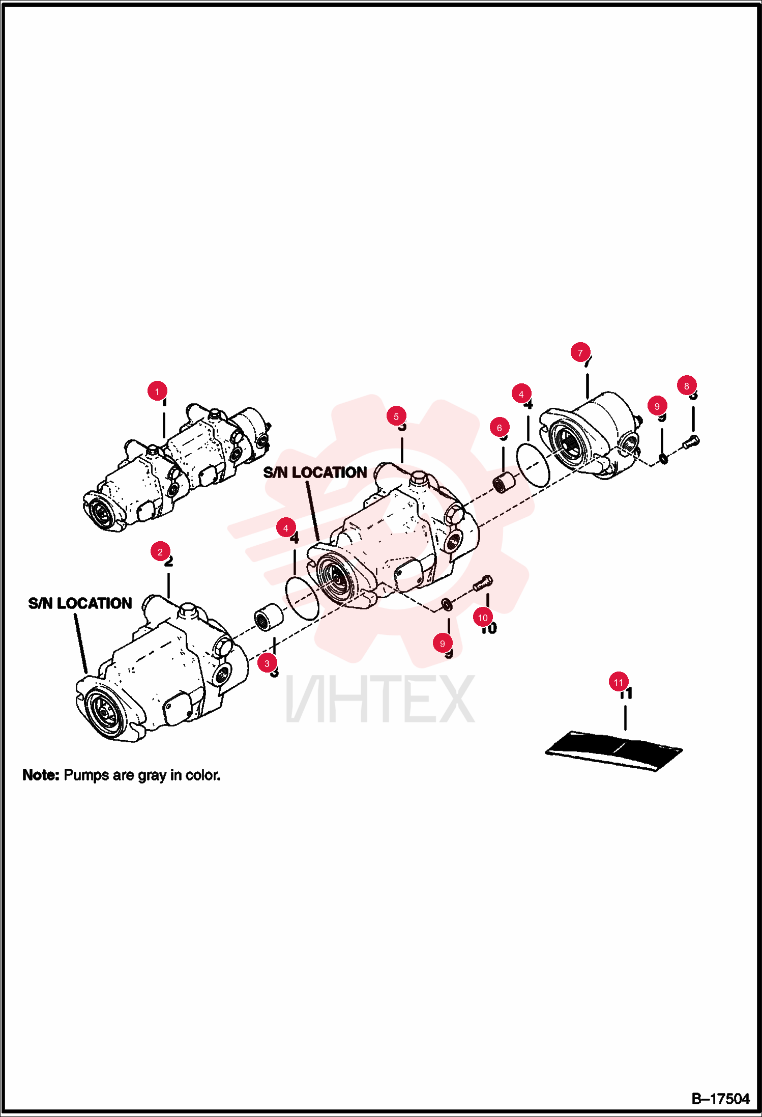 PUMP, HYD TANDEM 6733895