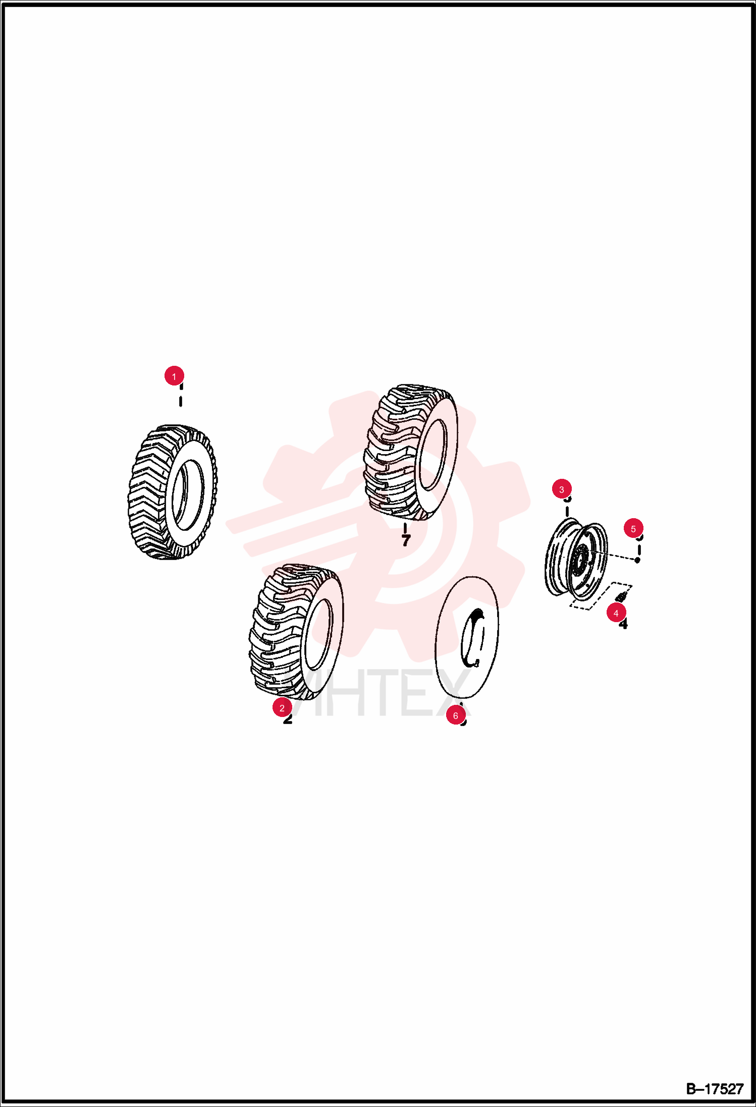 TIRE, STANDARD 23X5.7X12, 4 PLY 6730103 (1)