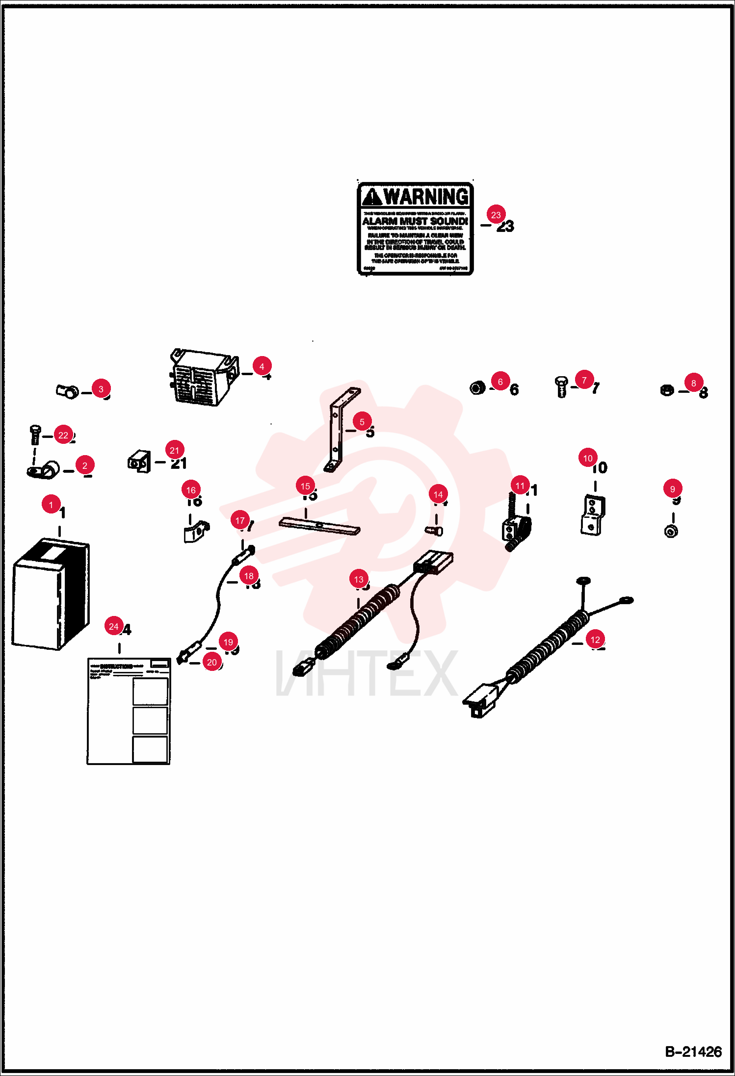 KIT, ALARM BACK-UP 6579094
