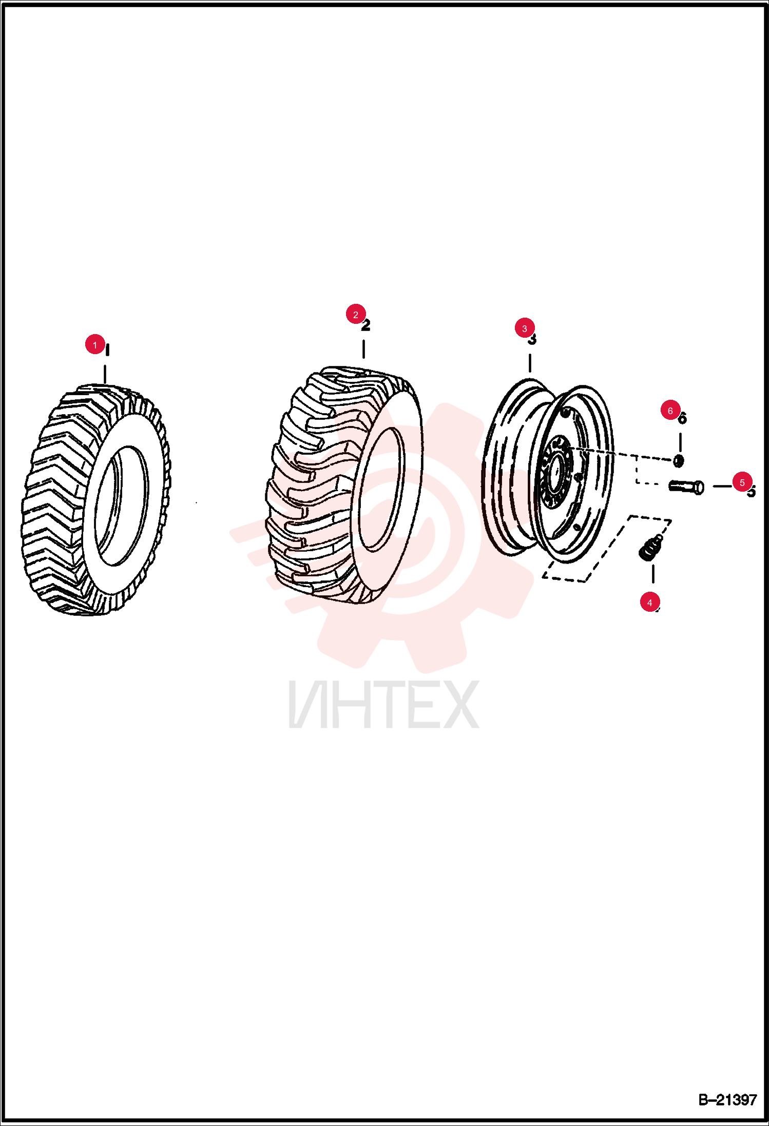 TIRE, HEAVY DUTY 27X8.5X15, 8 PLY