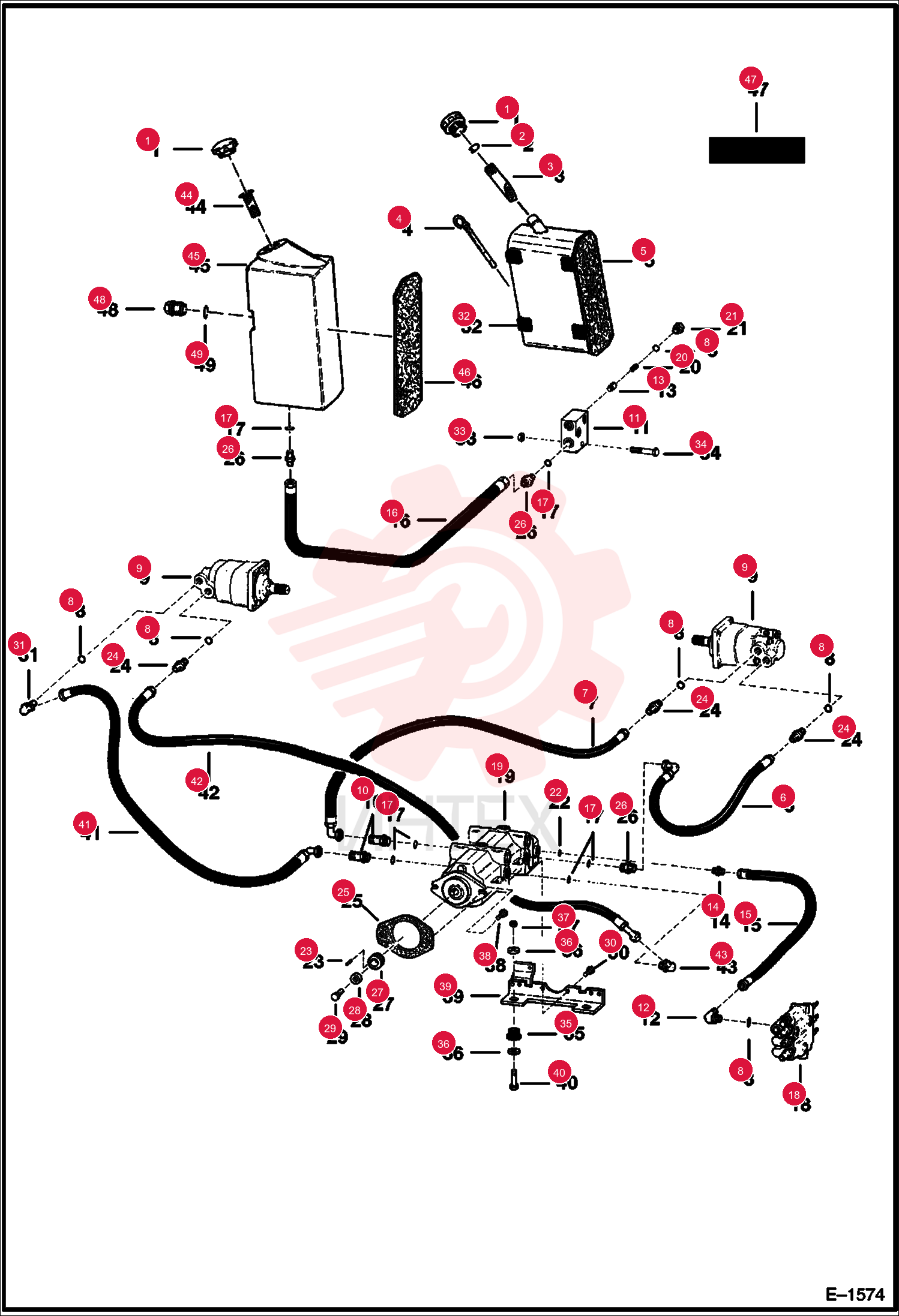 CAP HYDRAULIC 6727475 (2)