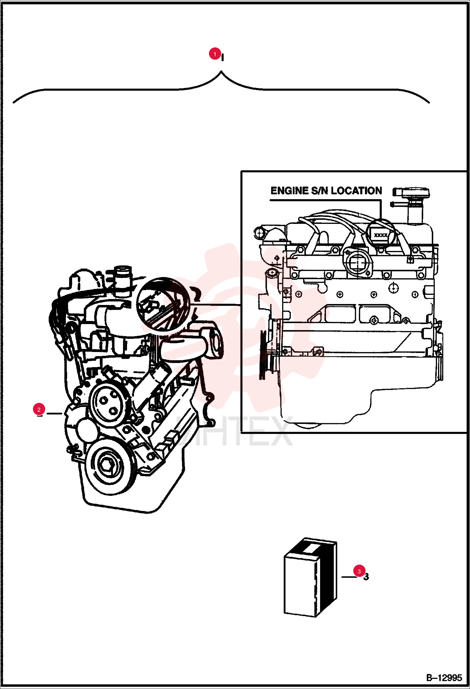 ENGINE, FORD 6661697REM