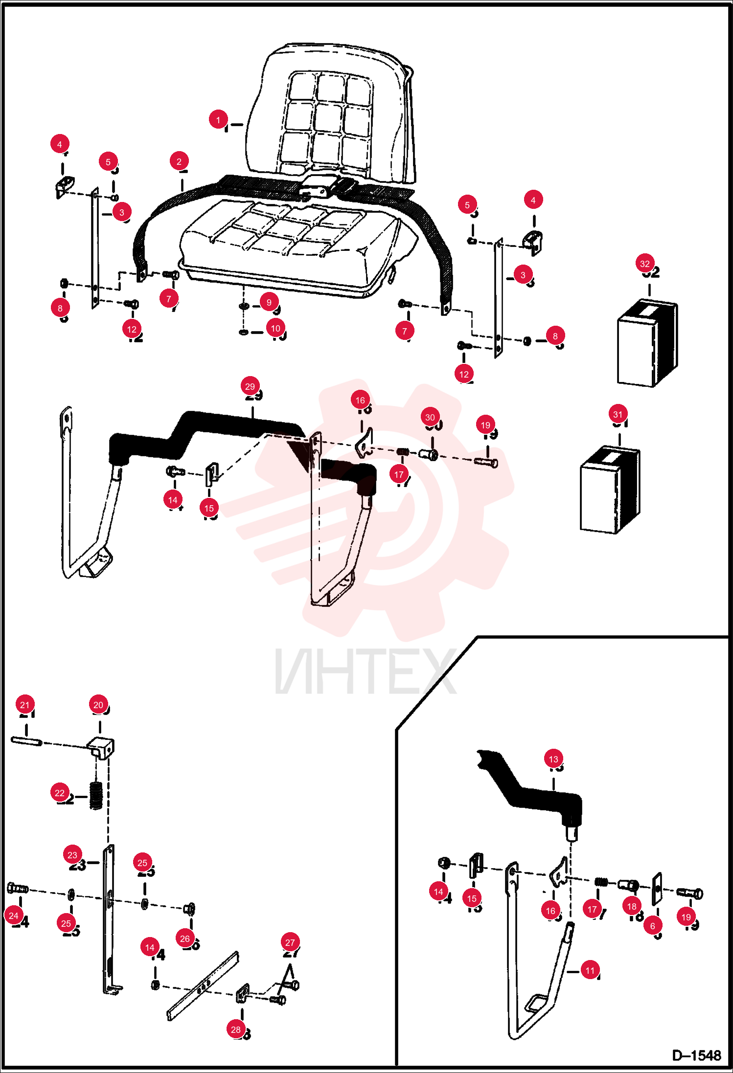 SEAT, OPERATOR VINYL 6669135 (1)