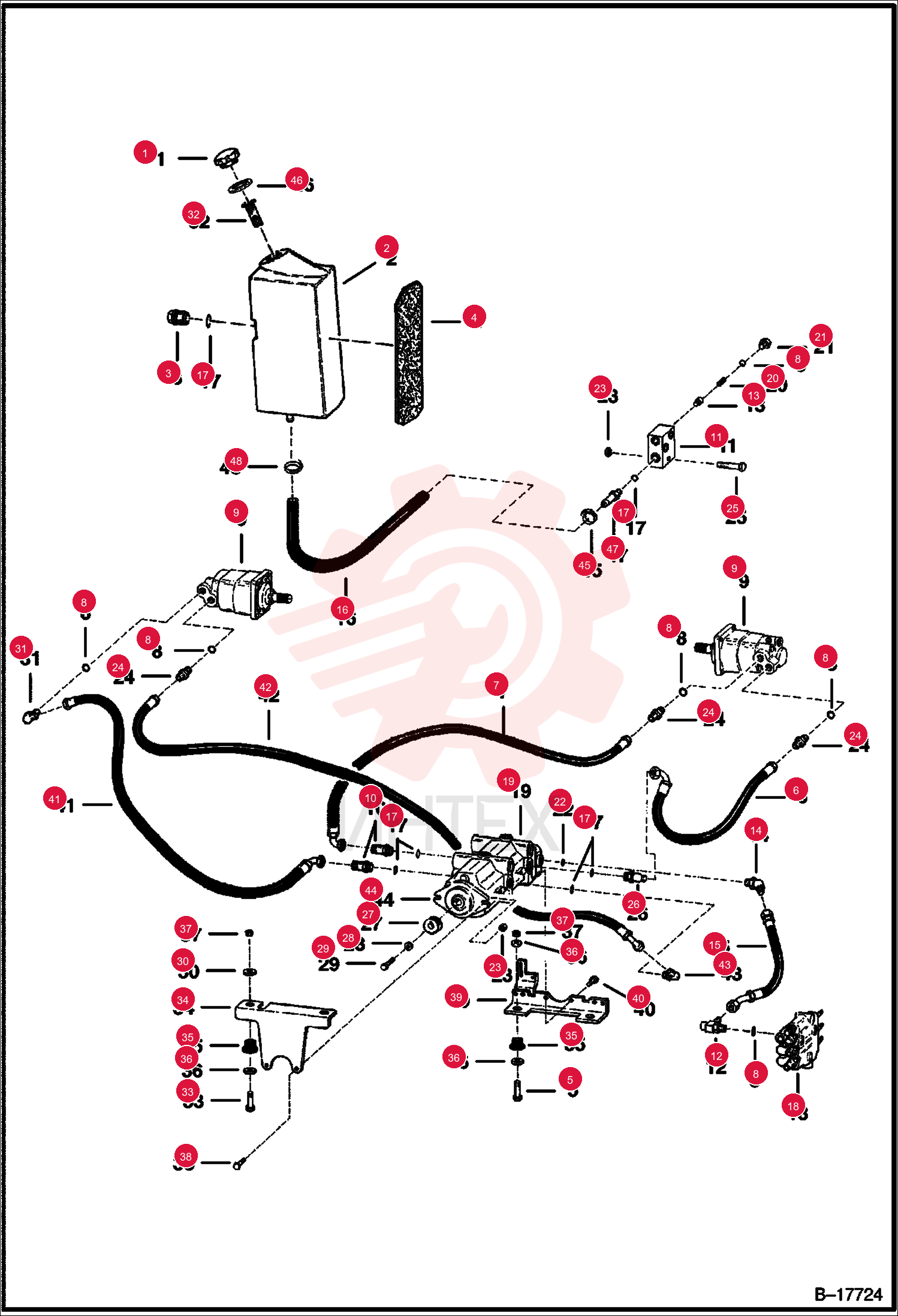CAP HYDRAULIC 6727475 (1)