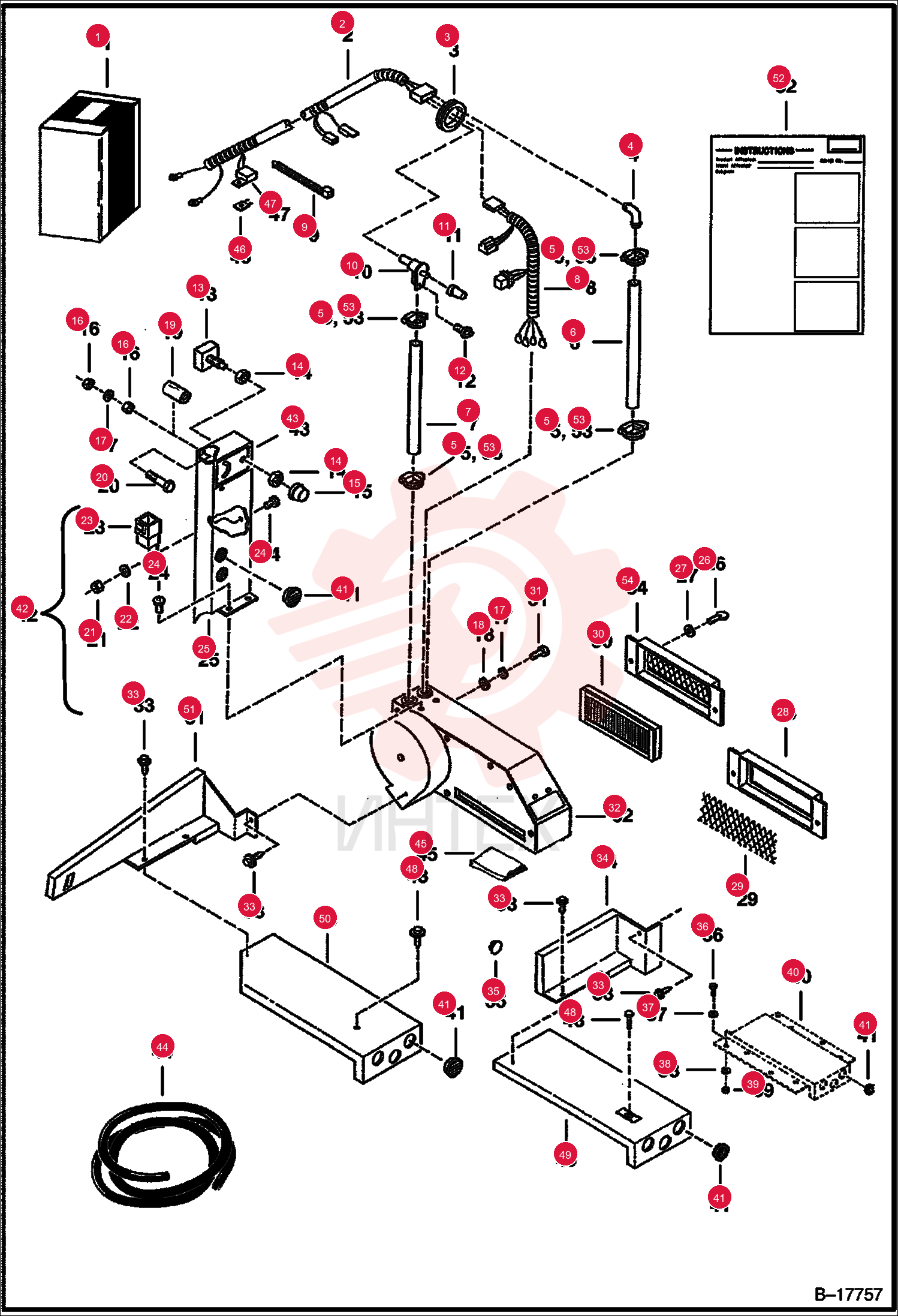 KIT, HEATER CAB FRESH AIR 6713379 (1)