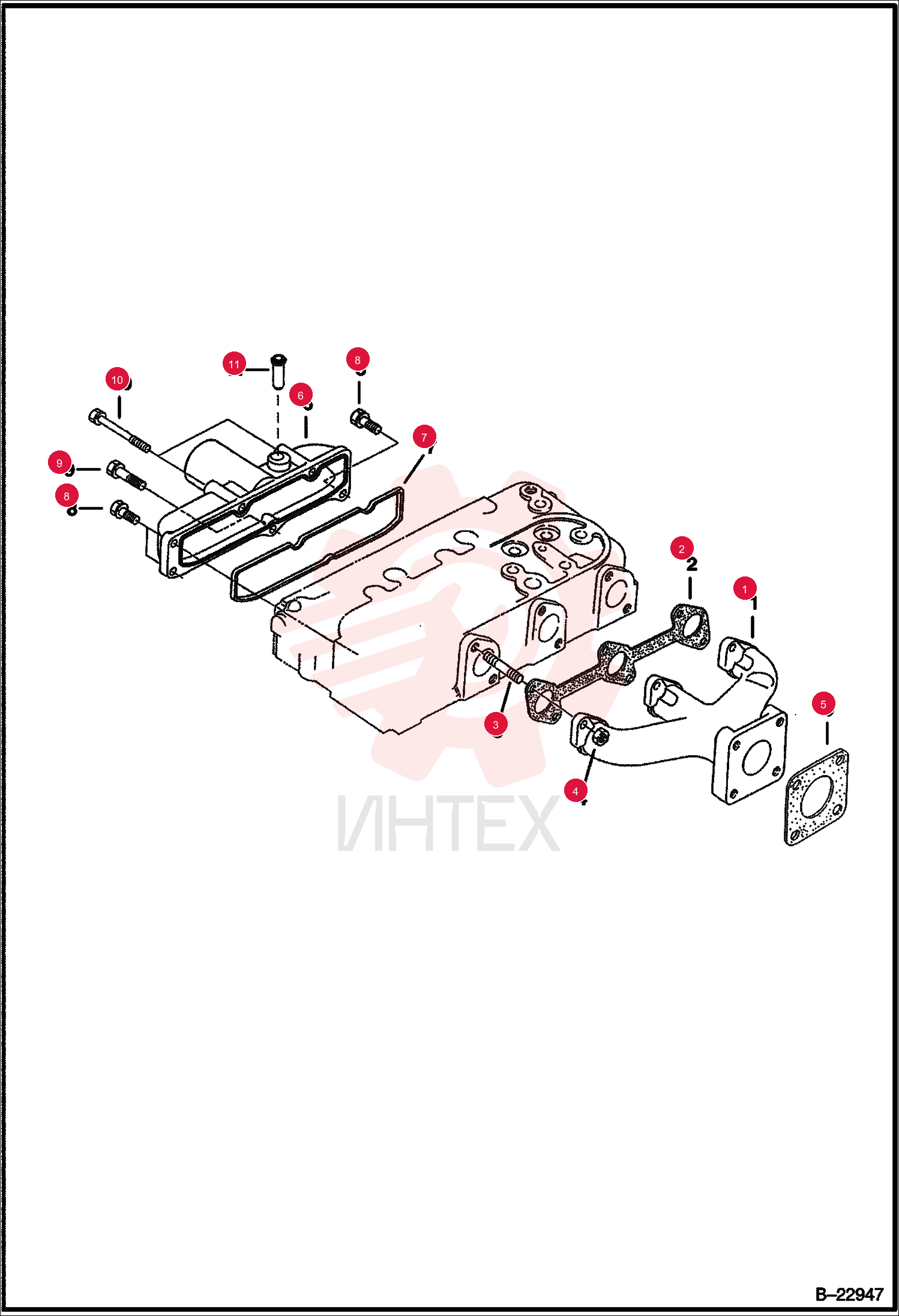 MANIFOLD, EXHAUST 6680285 (2)