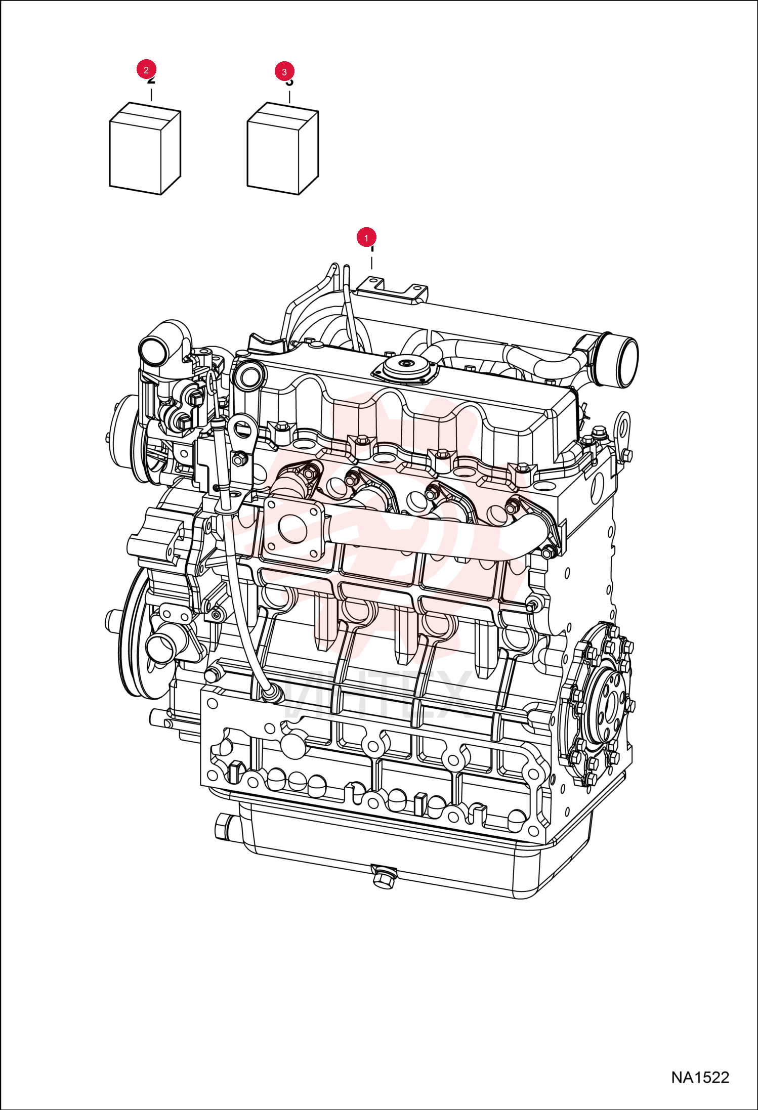 ENGINE V2203 46 HP EPA T2 / EU STG II