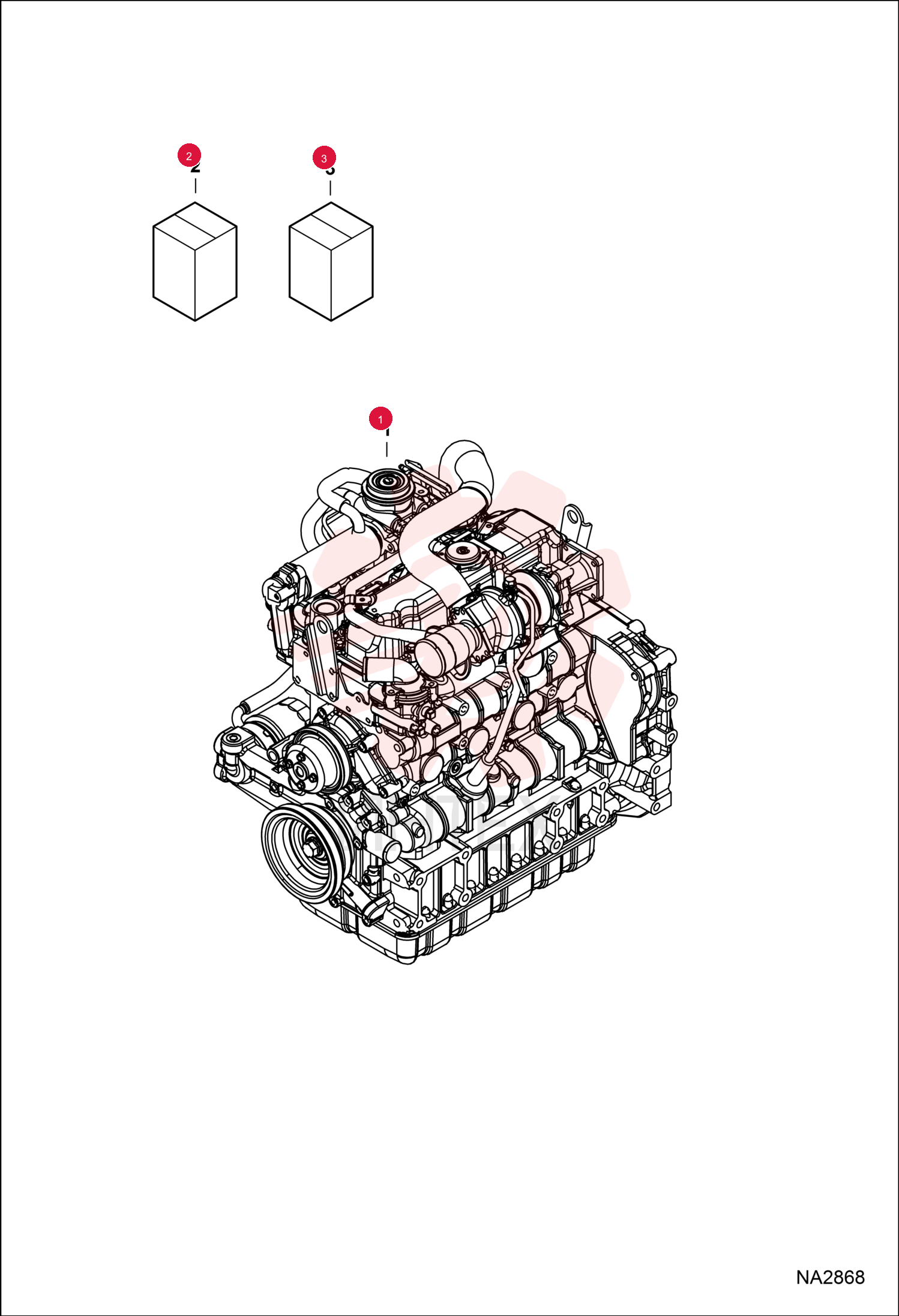 ENGINE V2607T 61 HP EPA IT4 / EU STG