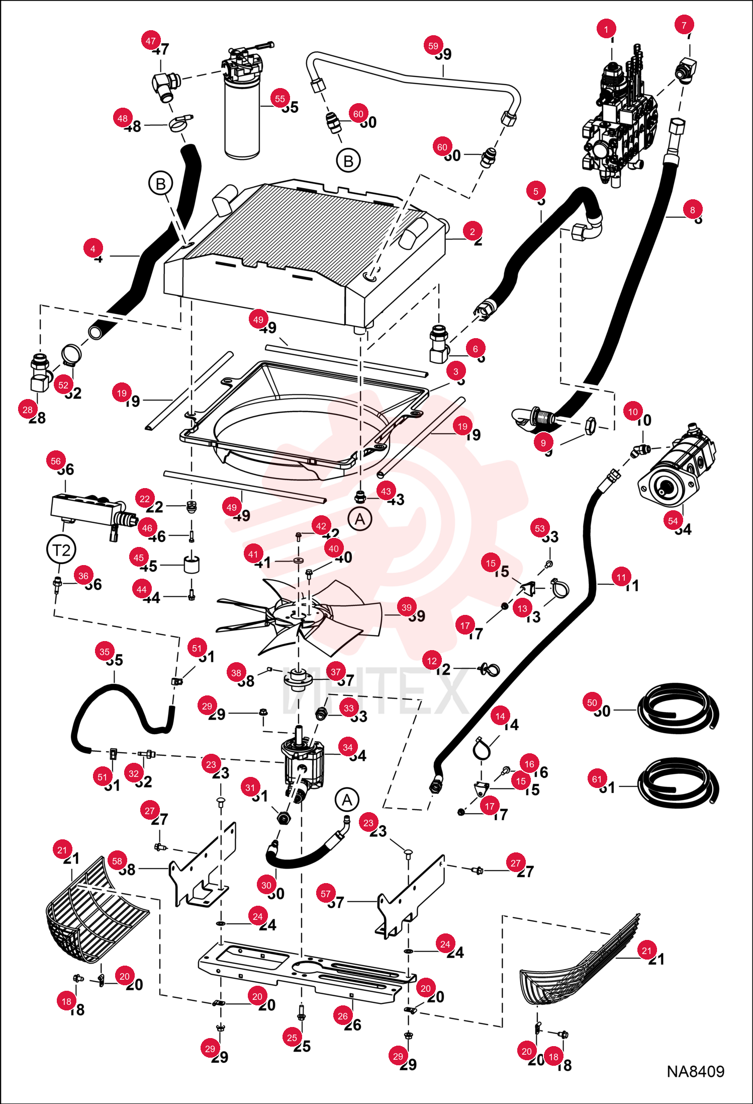 EXCHANGER, OIL WATER AIR