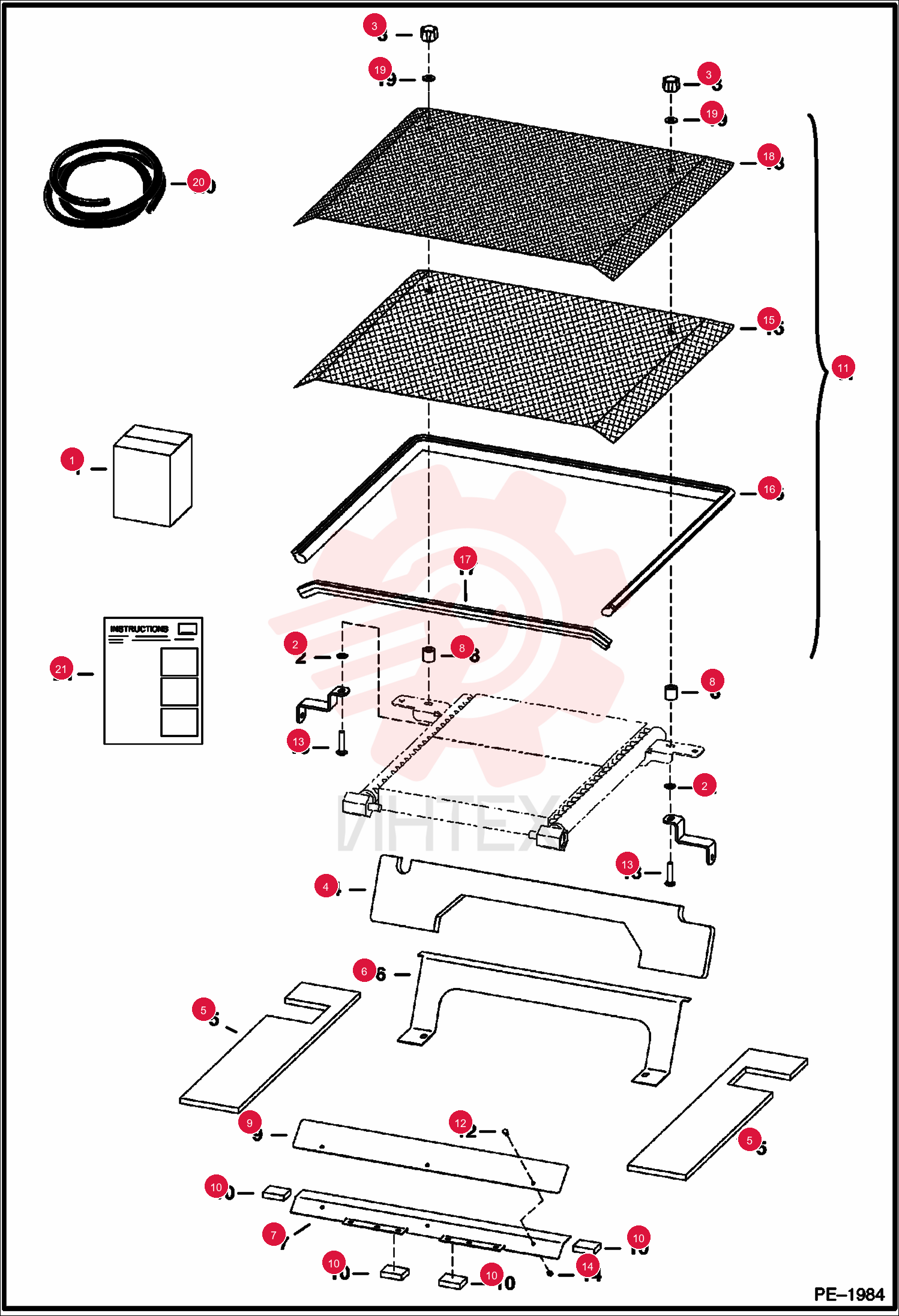 KIT RADIATOR SCREEN