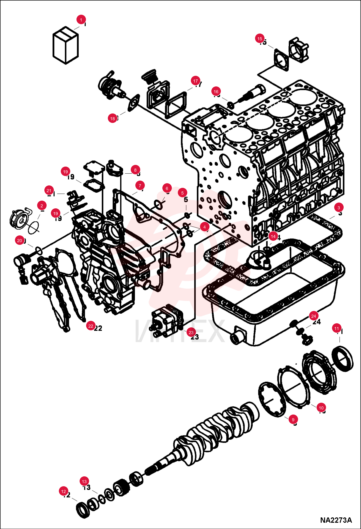 LOWER GASKET KIT TIER II ENGINE
