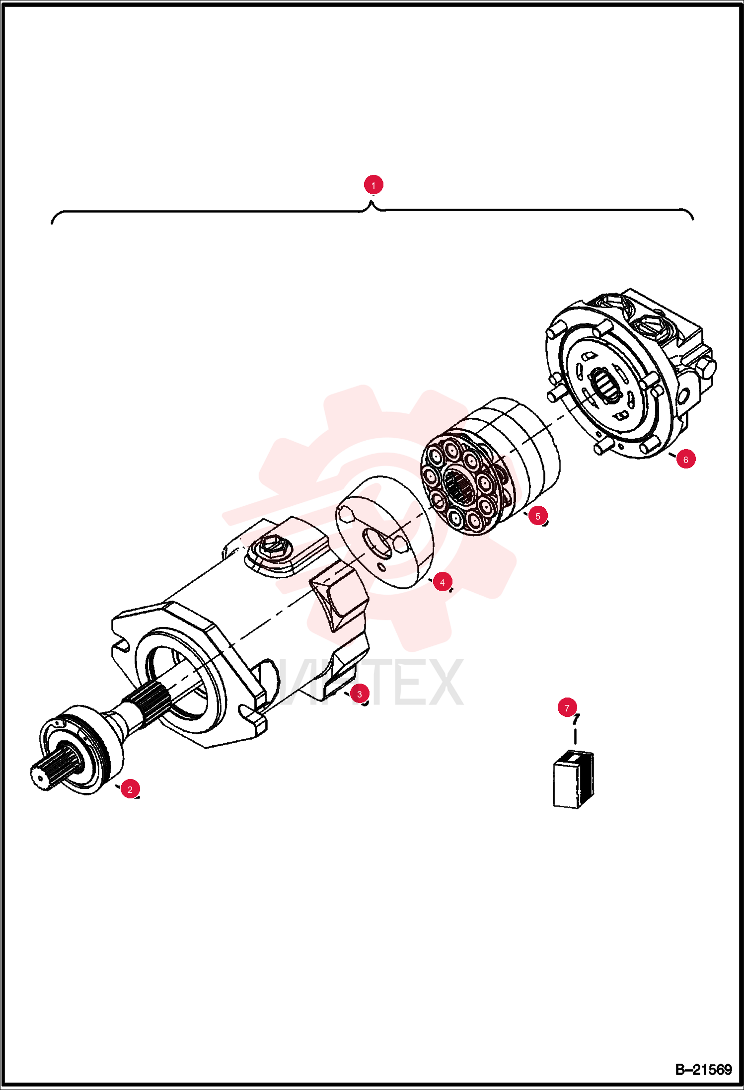 MOTOR, DRIVE HYD