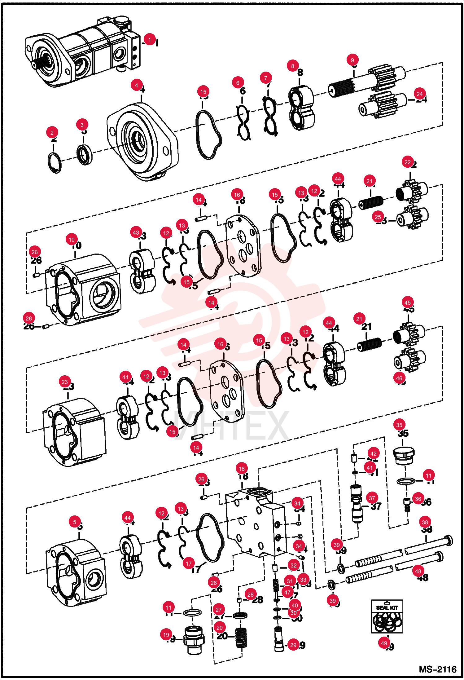 PUMP, GEAR TRIPLE