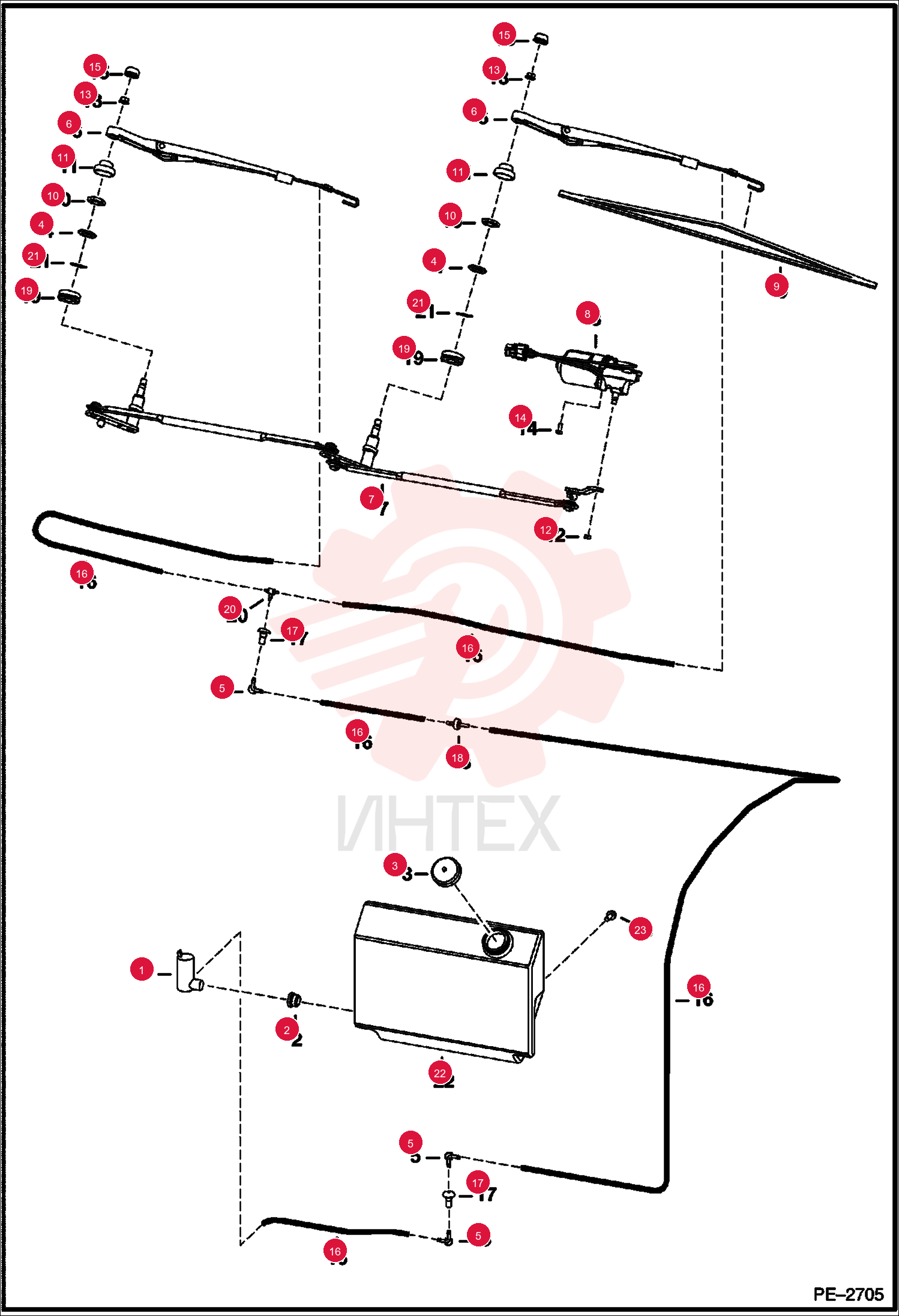 PUMP, WIPER WASHER