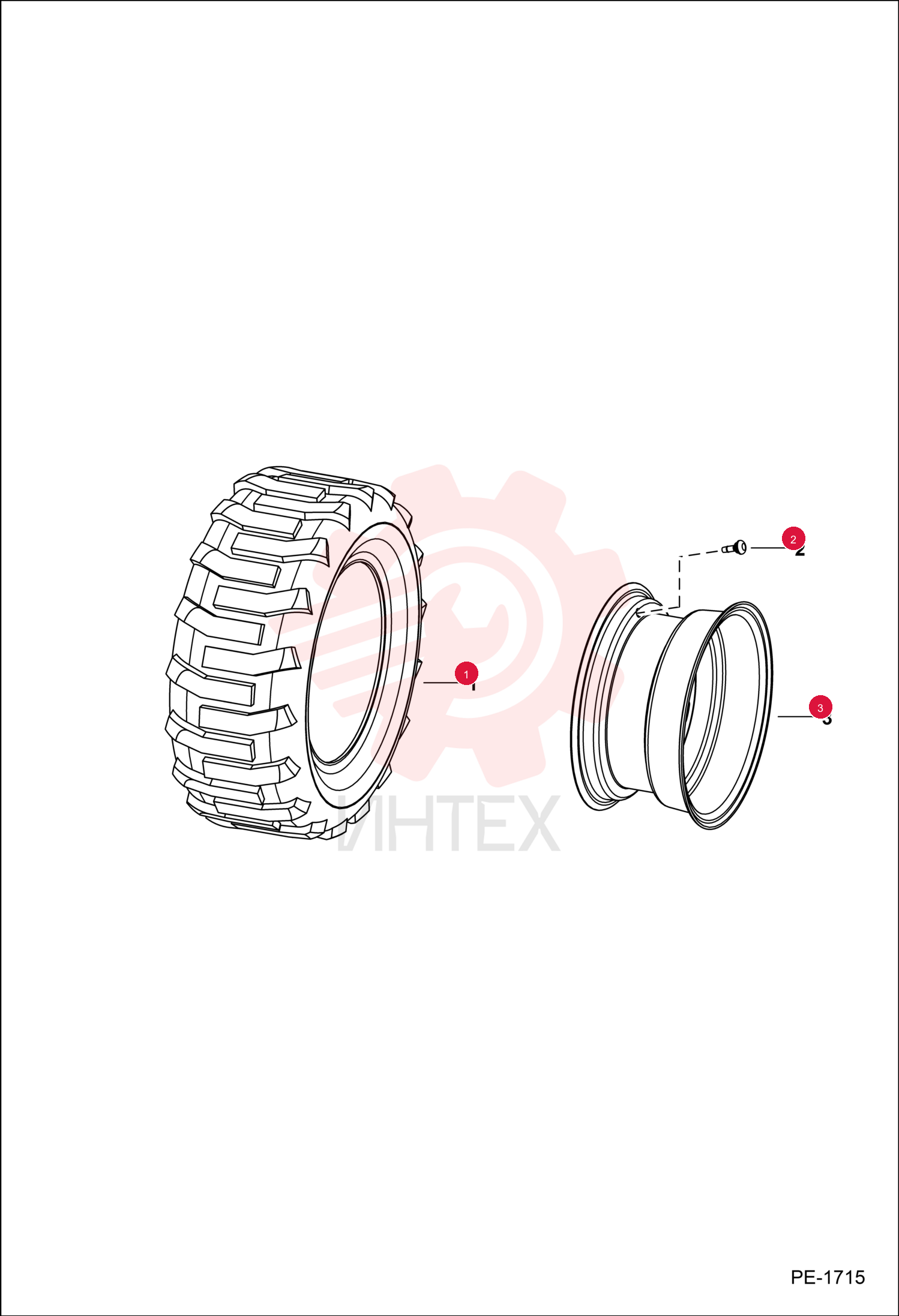TIRE, GENERAL PURPOSE 27X10.5X15, 6 PLY