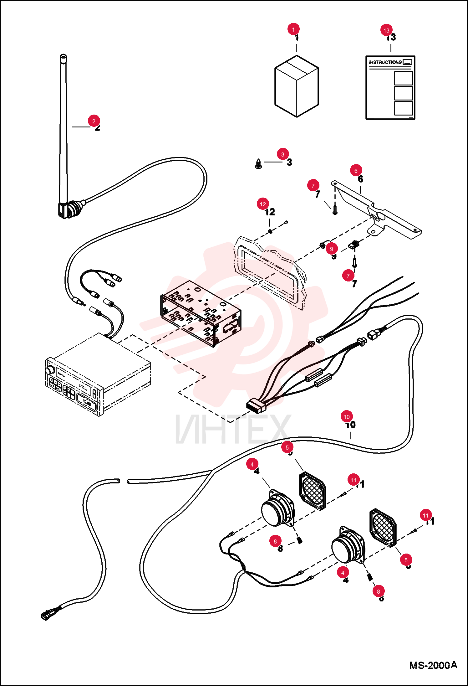 KIT, RADIO INSTALL