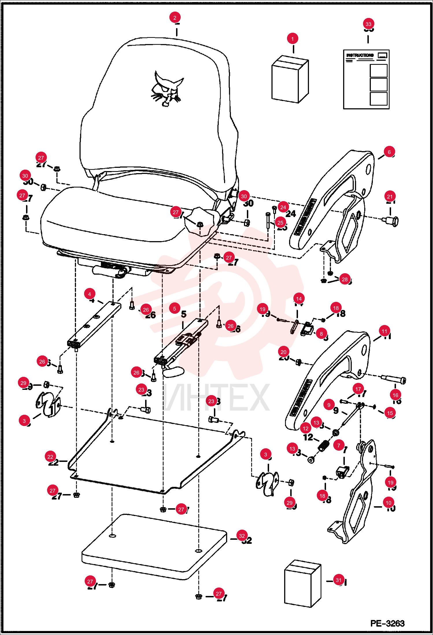 OPERATOR SUSPENSION SEAT KIT