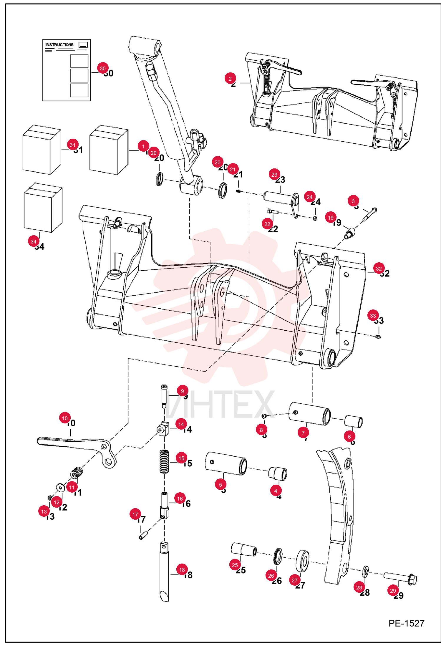 KIT HARDWARE BOB-TACH 6705172