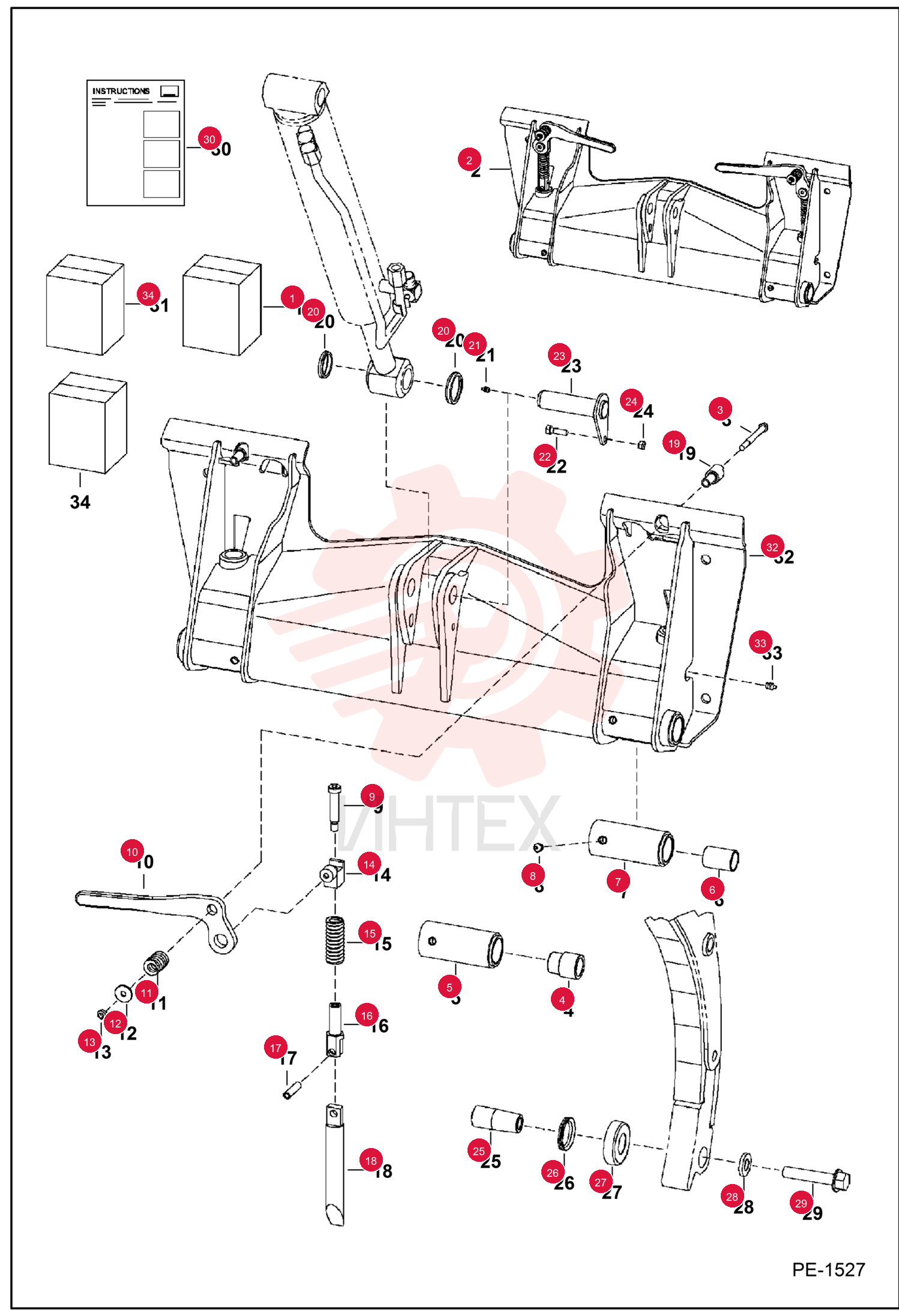 KIT HARDWARE BOB-TACH 6705172