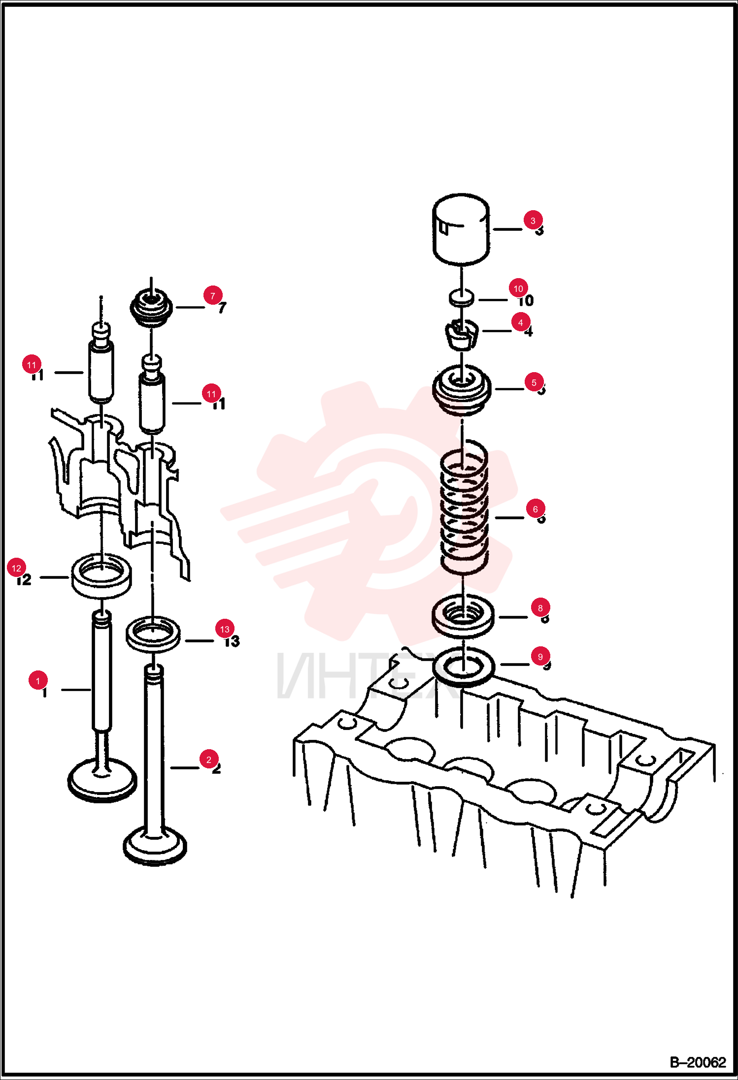 VALVE, EXHAUST 6667107