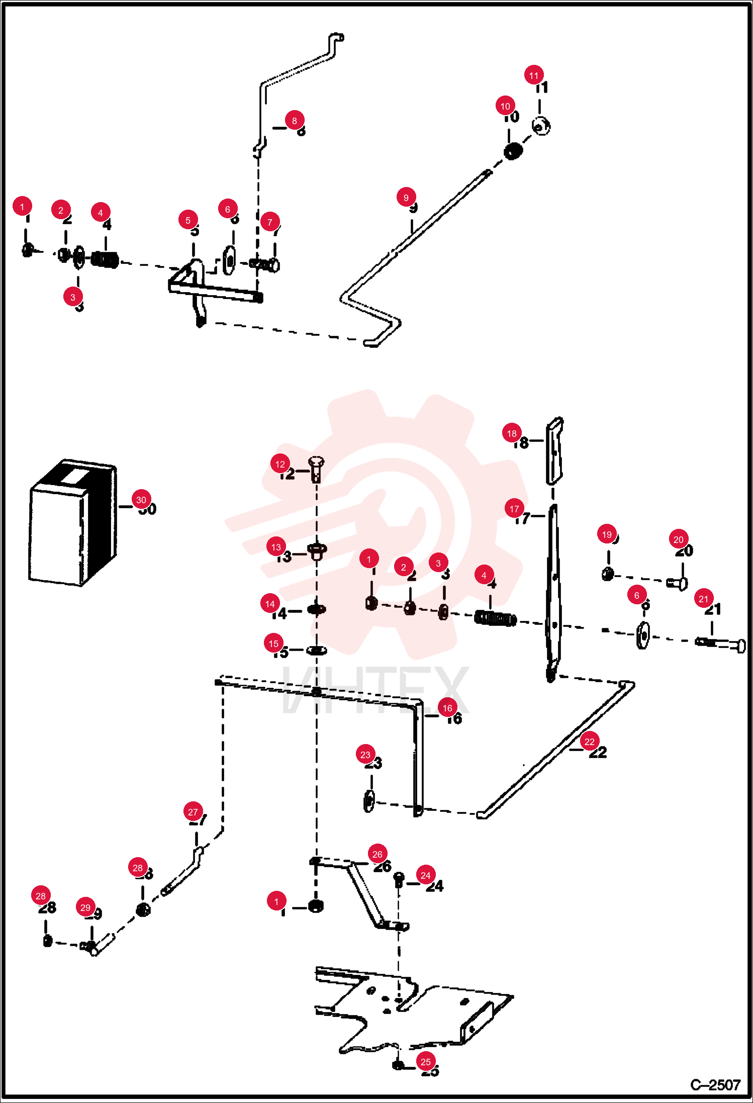 NUT PRETRQ HEX LOCK 85D6