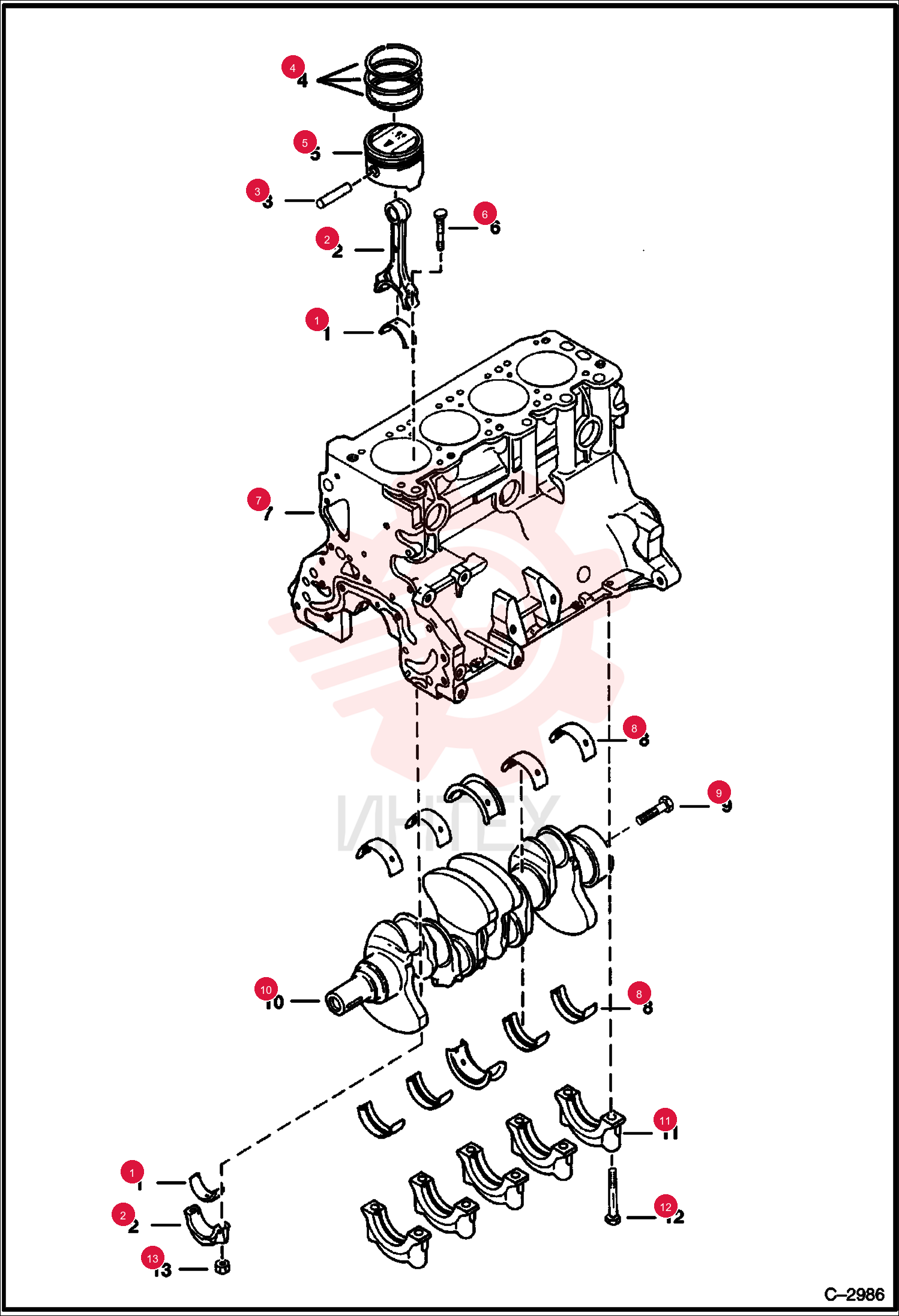 BEARING, SET 6632763 (2)