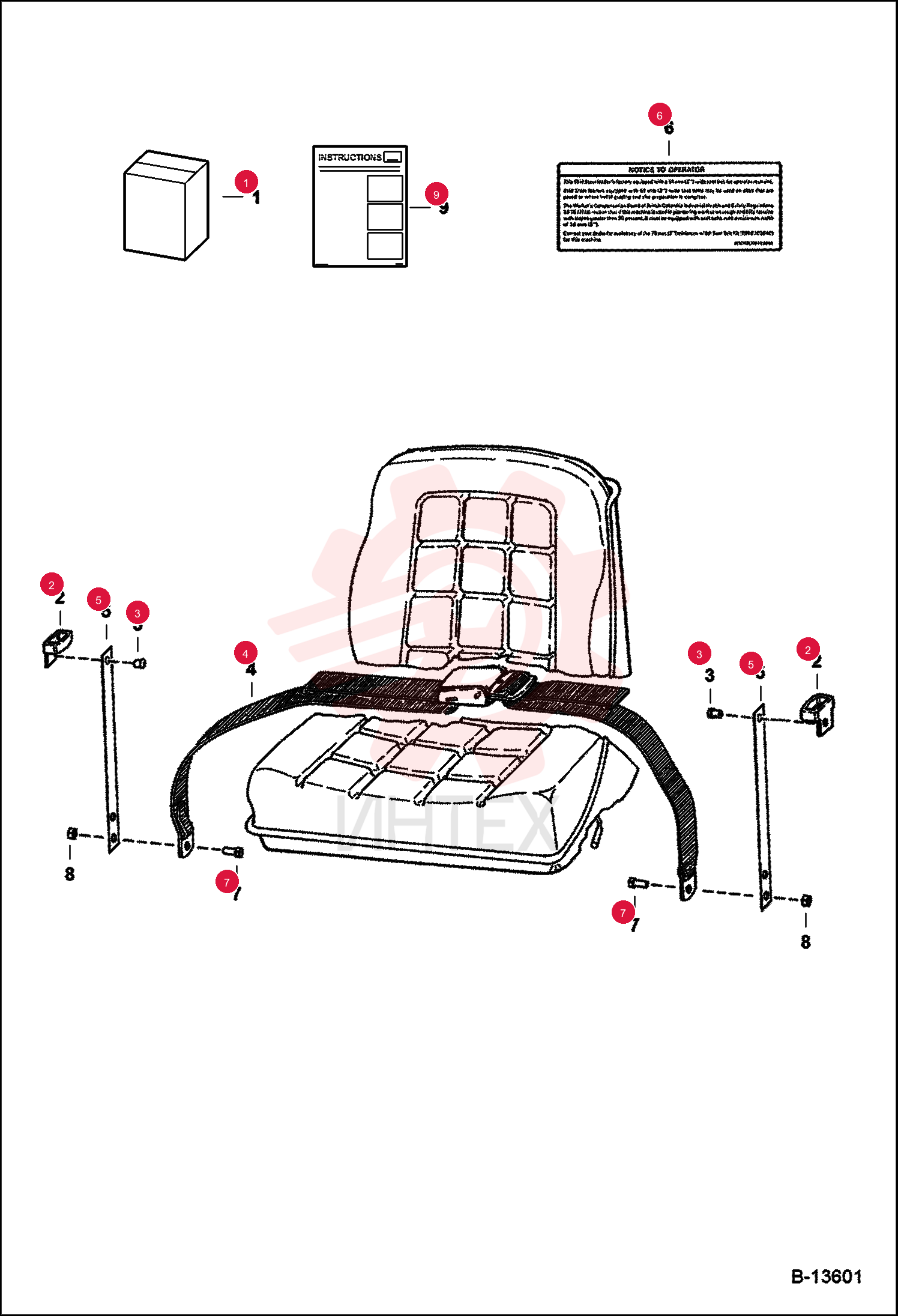 KIT, SEAT BELT 6703640 (1)