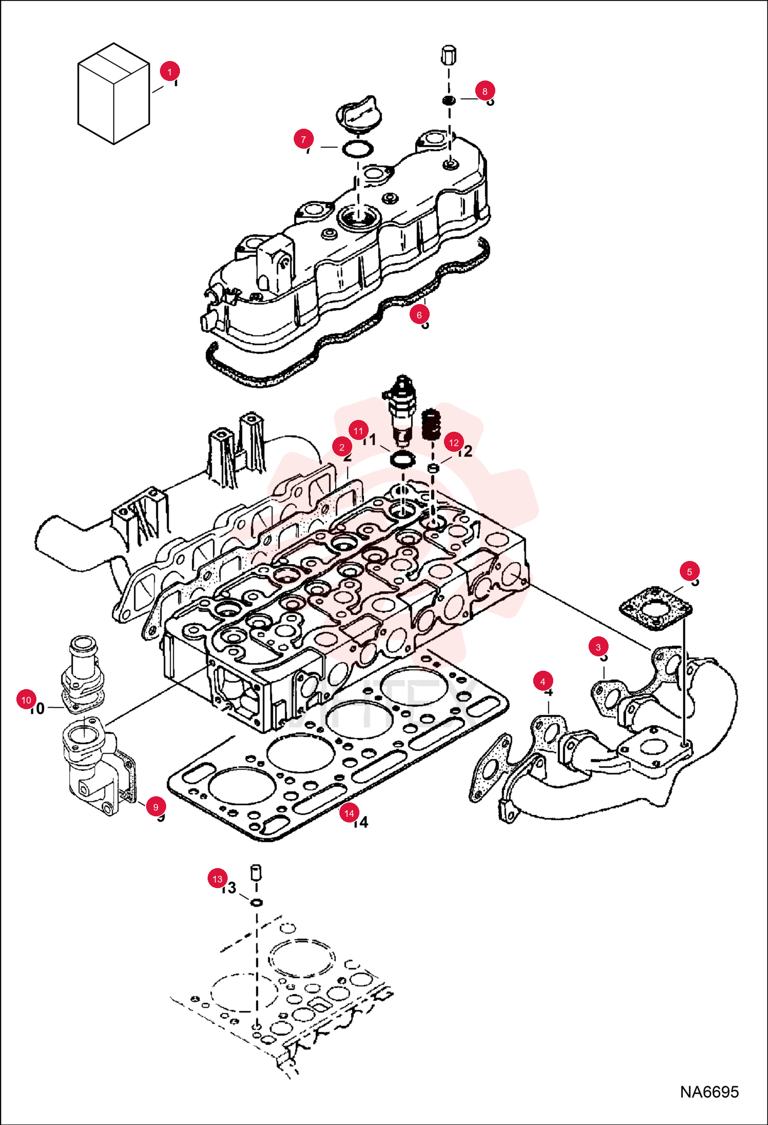 KIT, GASKET 6630554 (5)