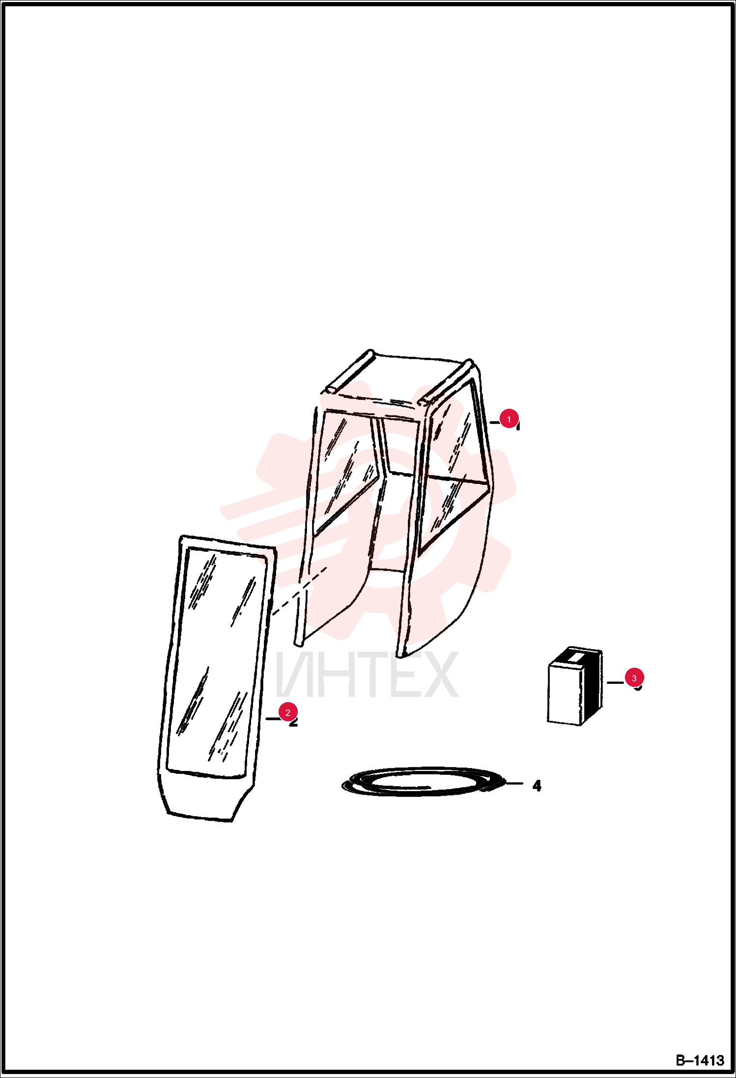 ENCLOSURE, LOADER CAB INSIDE VINYL 6565270