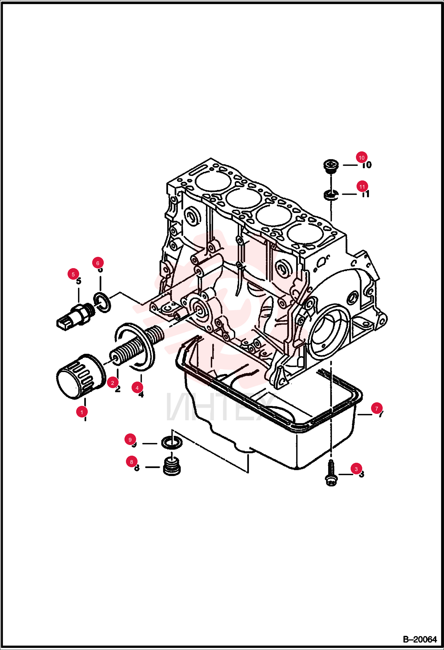 FILTER, OIL ENG 12 6661011 (2)
