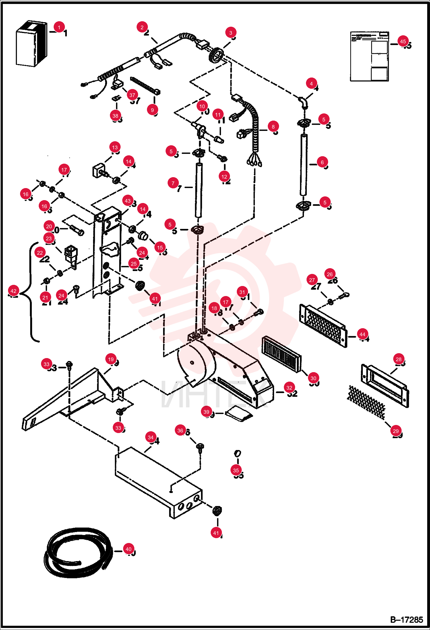 KIT, HEATER CAB FRESH AIR 6713379 (1)