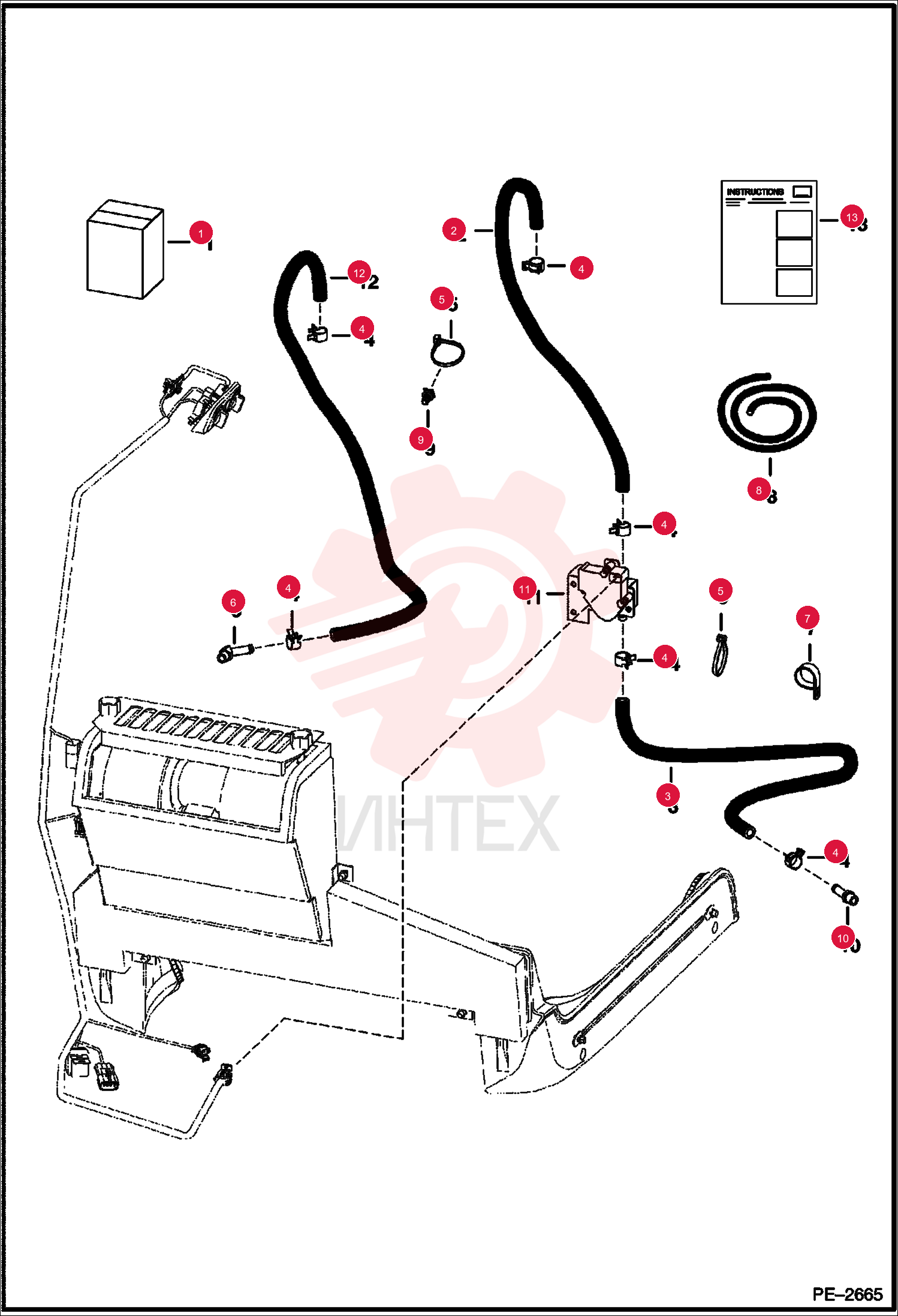 KIT,HTR PLUMBING 7108168