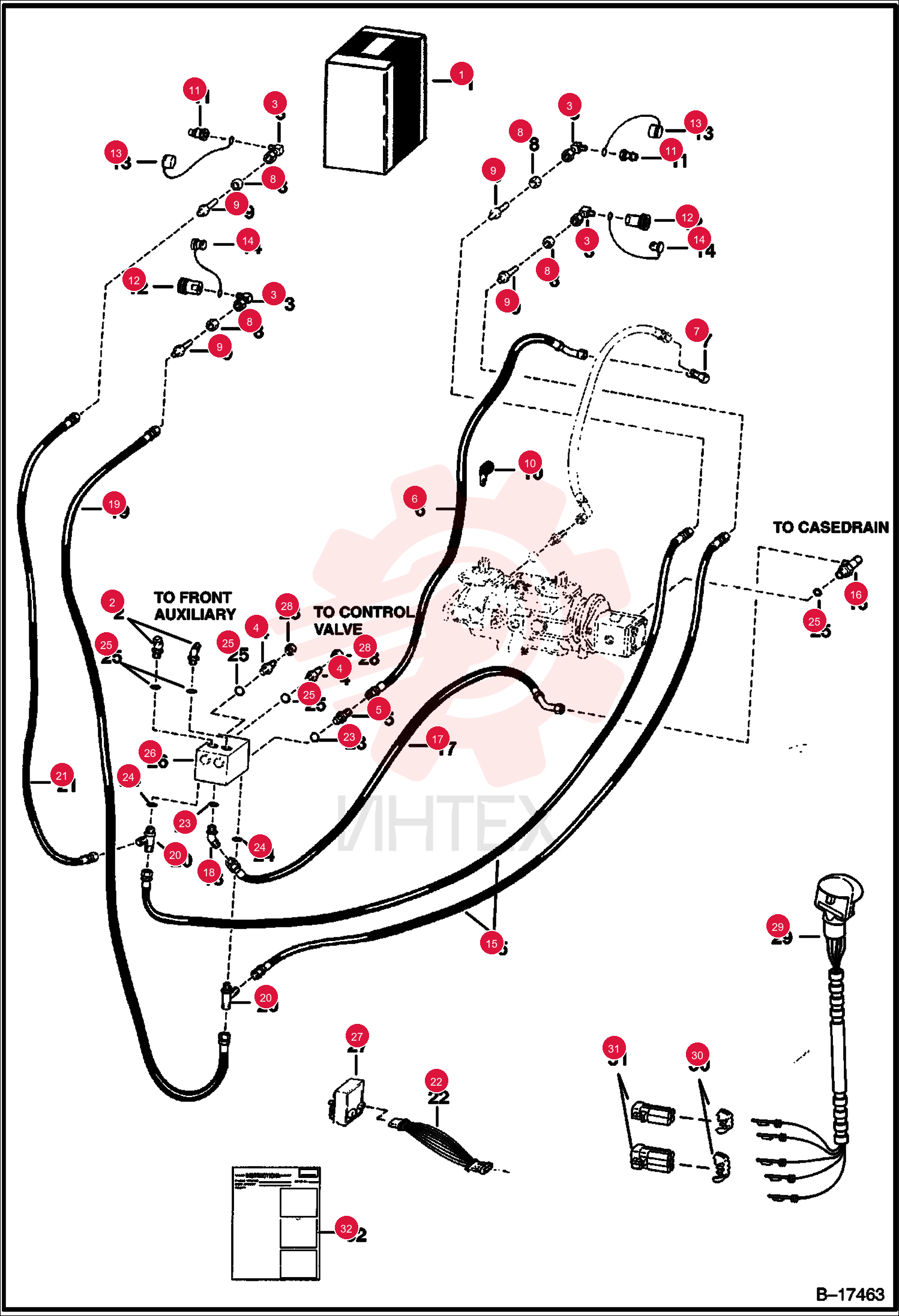 KIT, REAR AUX 6706601