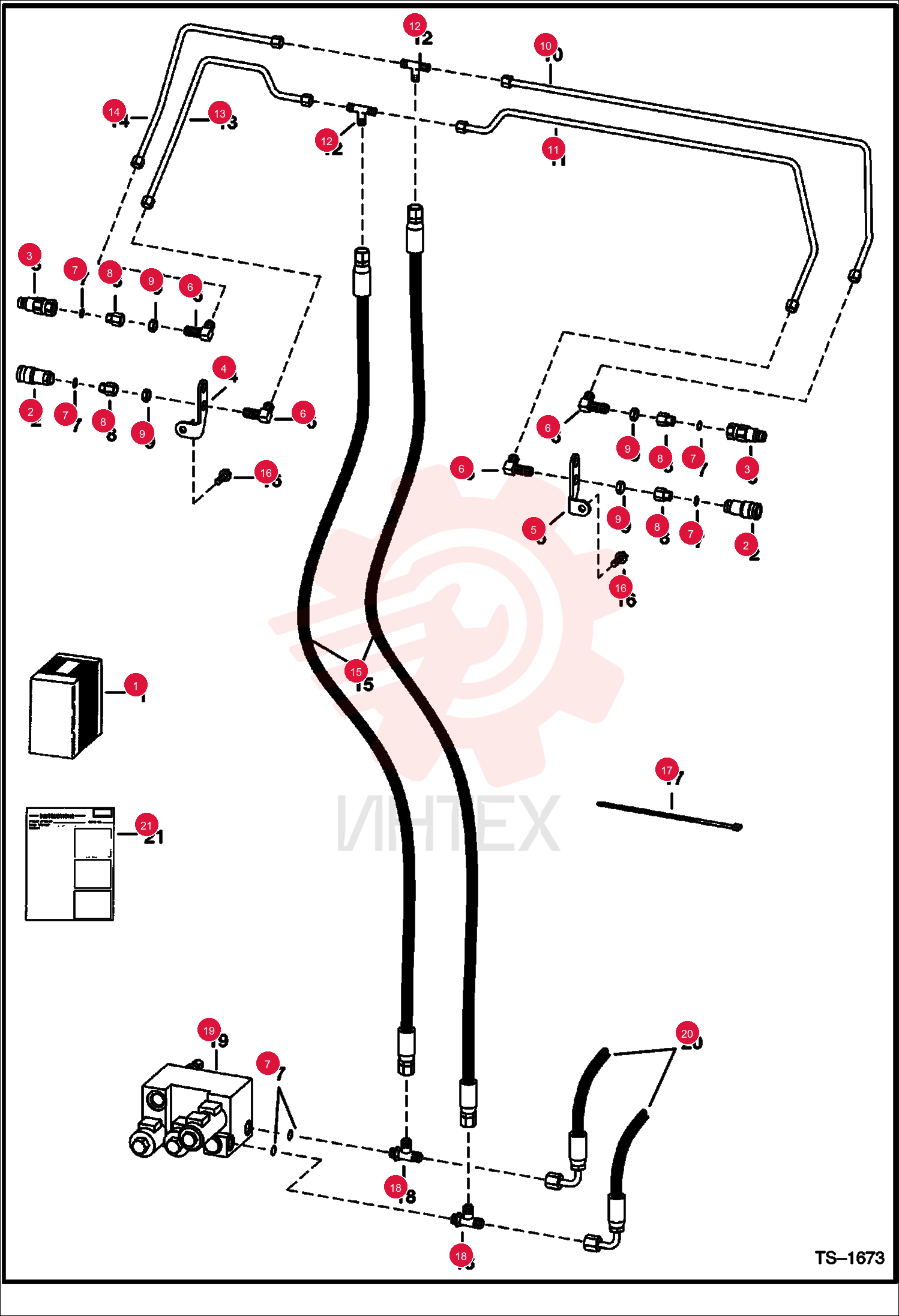 KIT, REAR AUX. 6712525