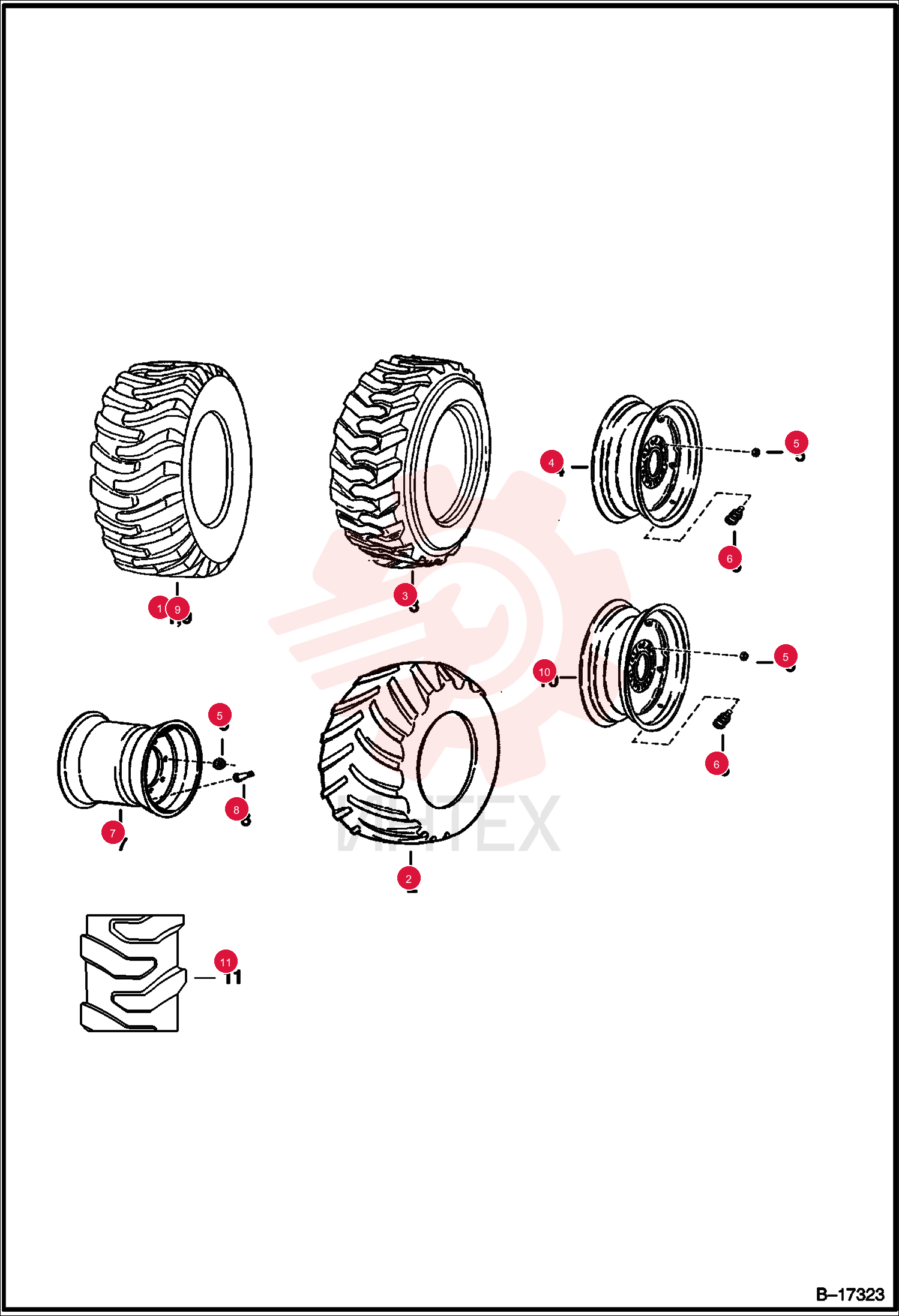 TIRE STANDARD DUTY 10X16.5 8 PLY