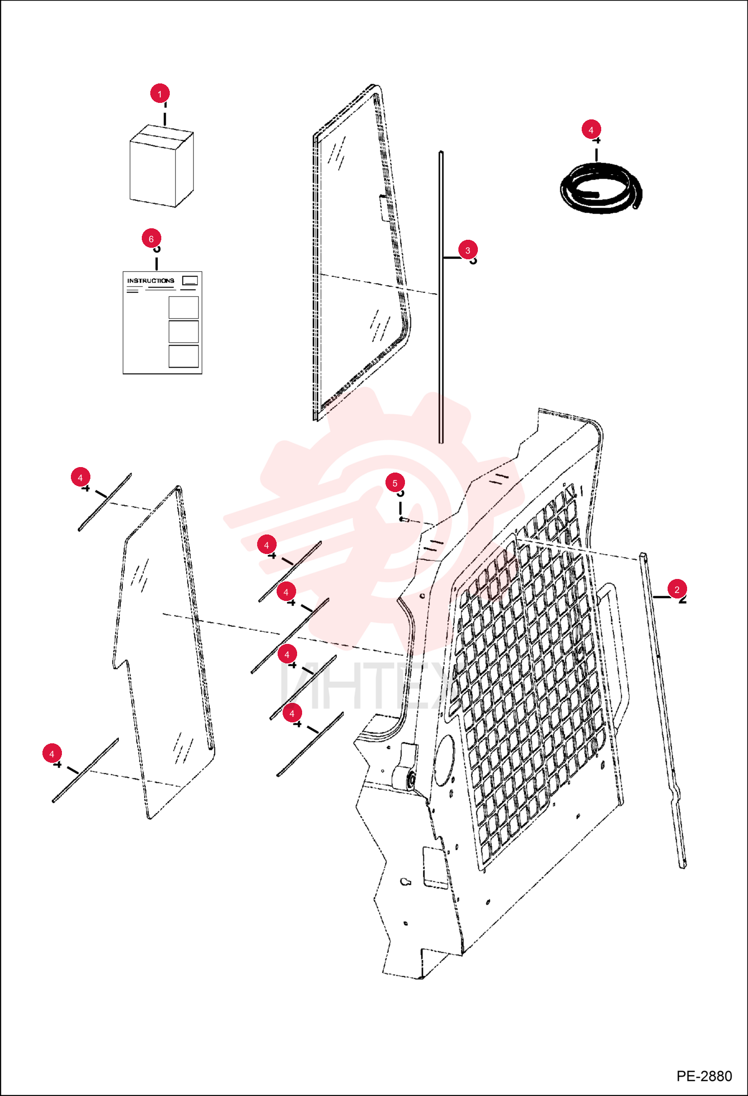 KIT, RIB WINDOW 7122462