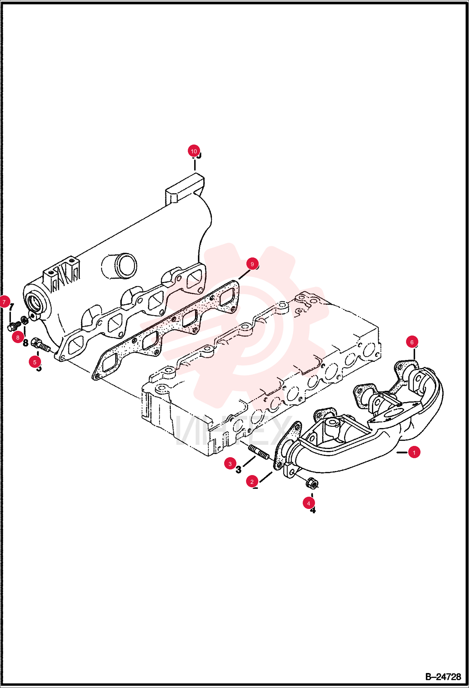 MANIFOLD, EXHAUST 6675674 (1)