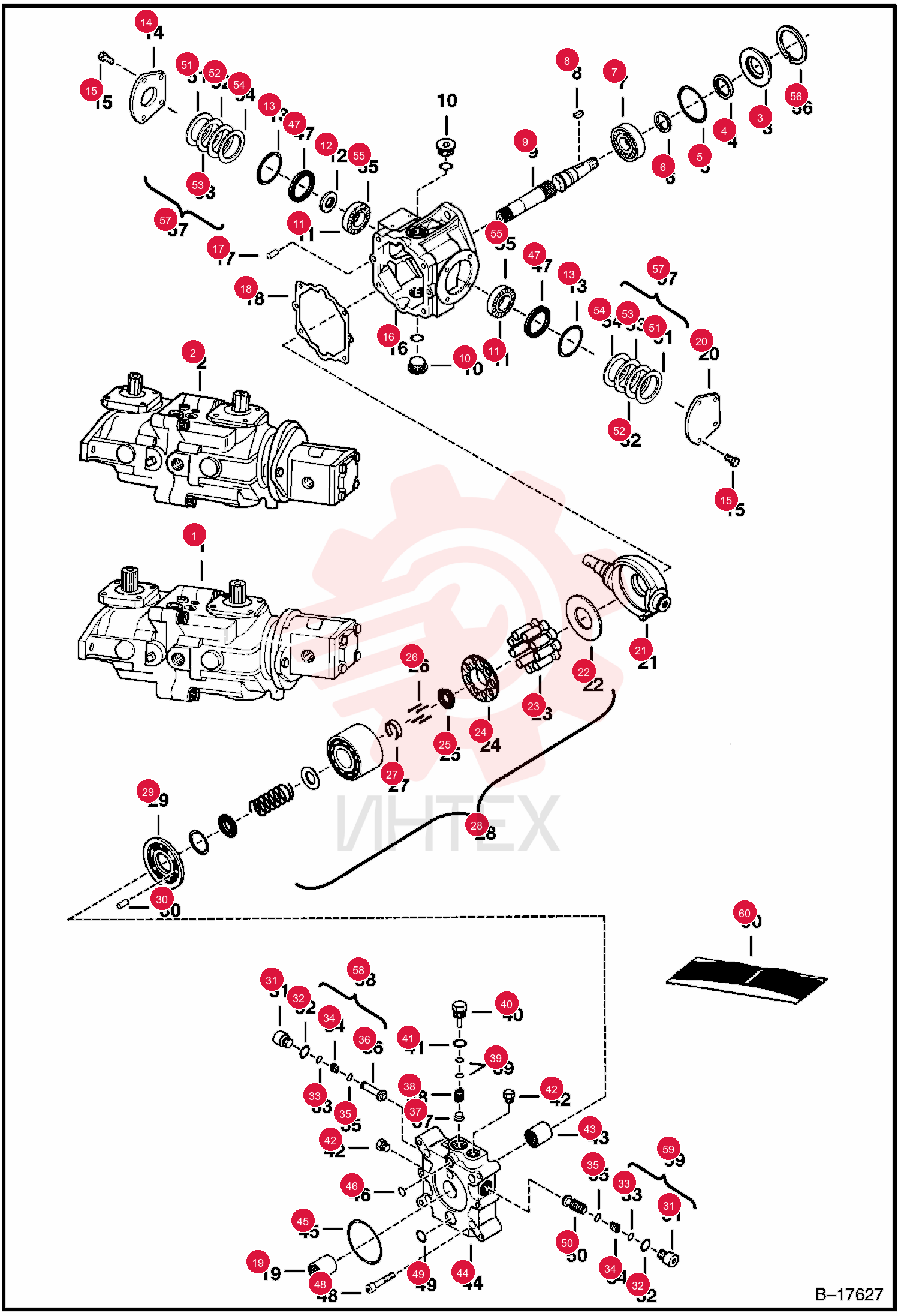 PUMP, HYD W/O GEAR PUMP 6662349REM (2)