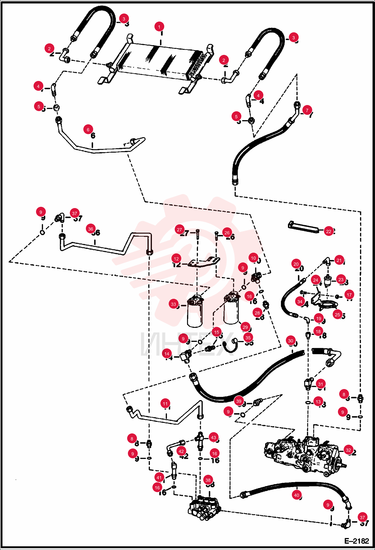 EXCHANGER, OIL COOLER 6662948 (2)