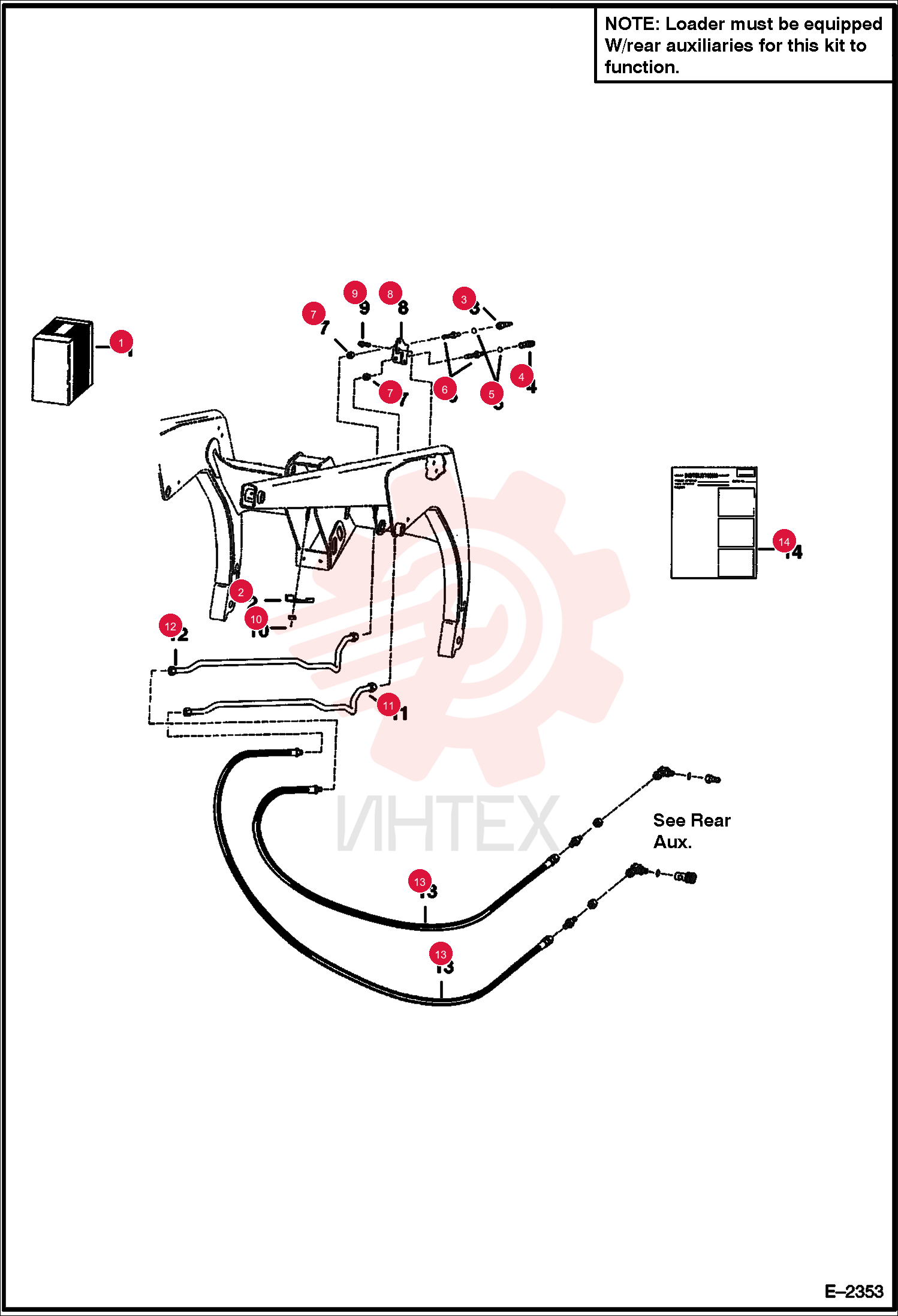 KIT, FRONT AUX 6712243