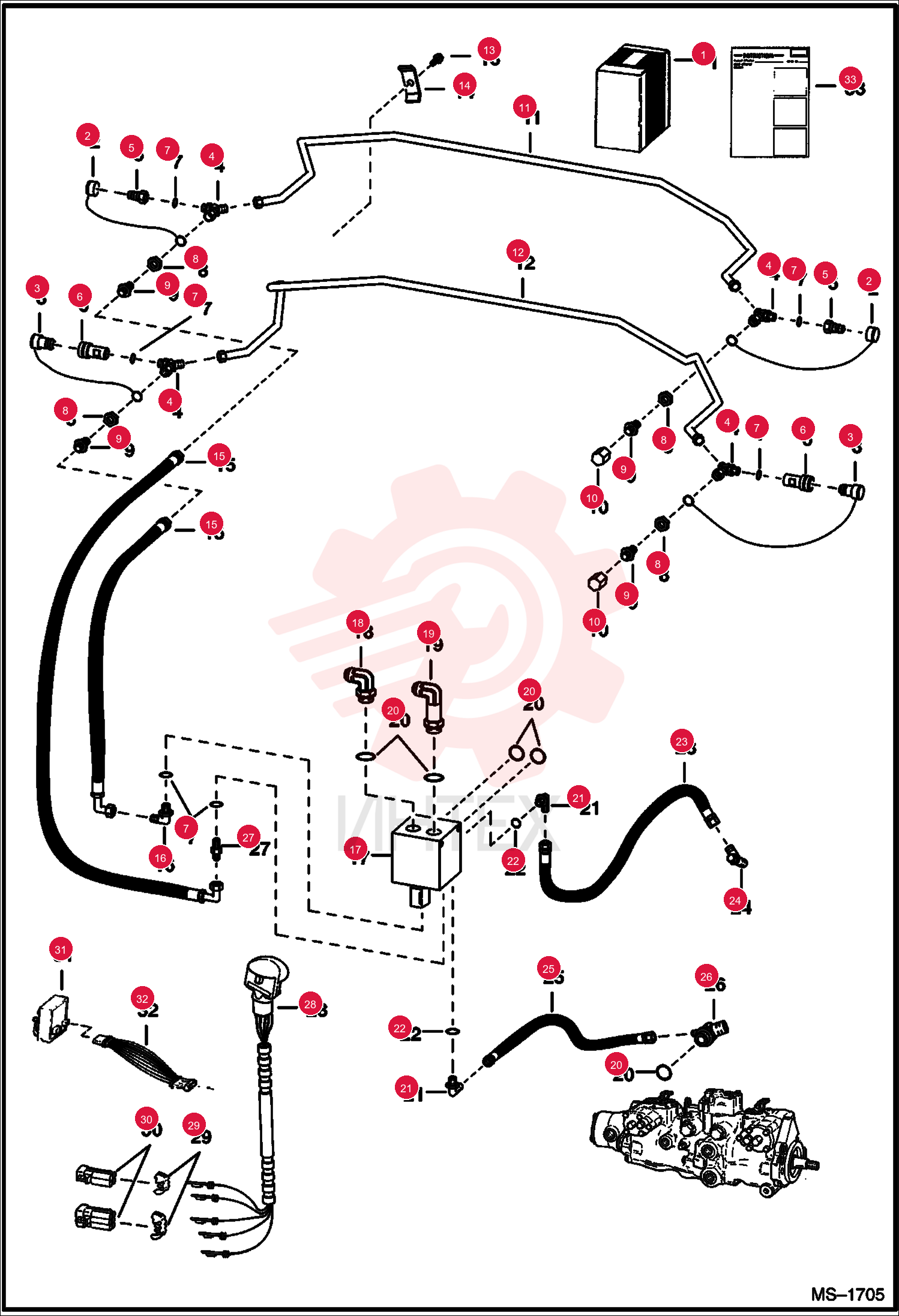 KIT, REAR AUX 6706163 (1)