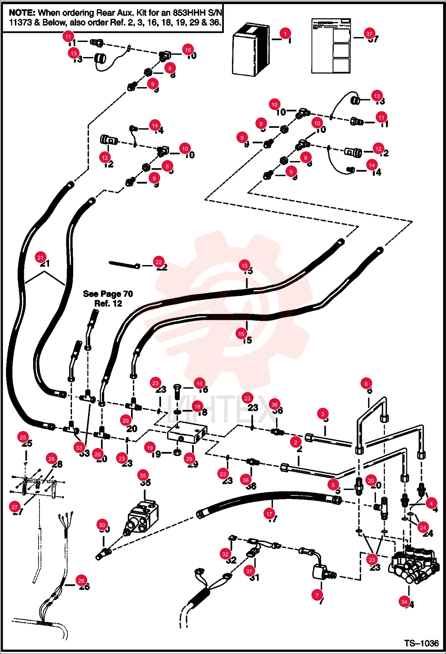 KIT, REAR AUX 6704134 (1)