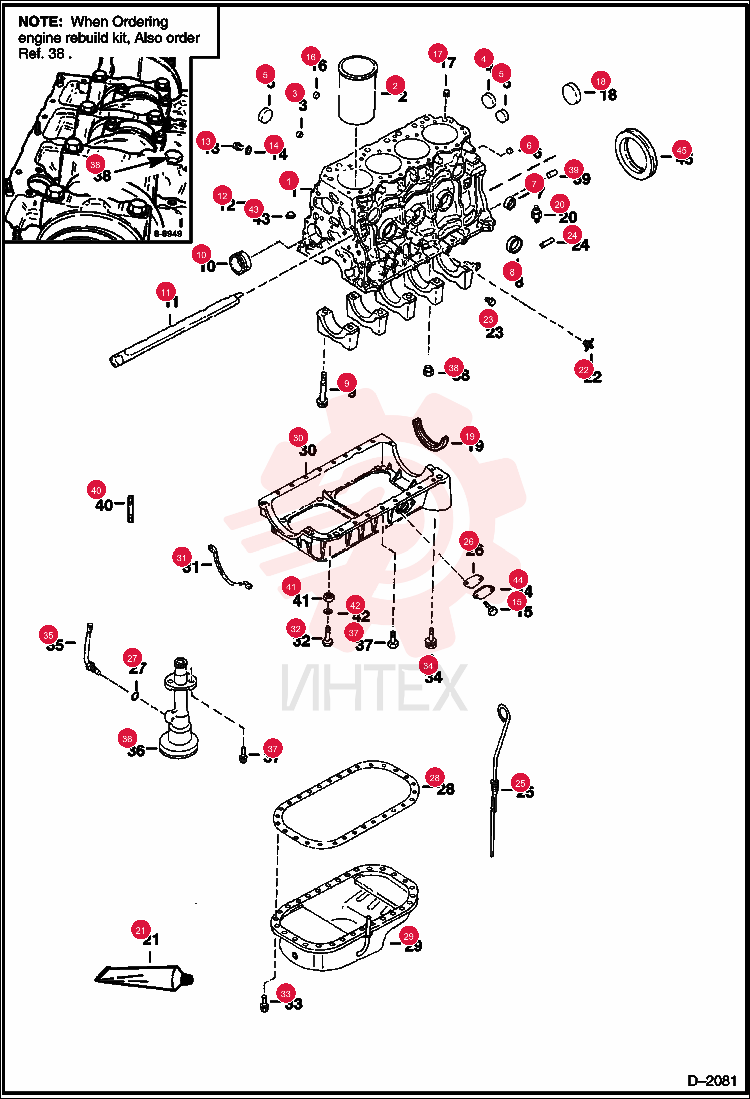 LINER, CYL CRANKCASE 6631853 (2)