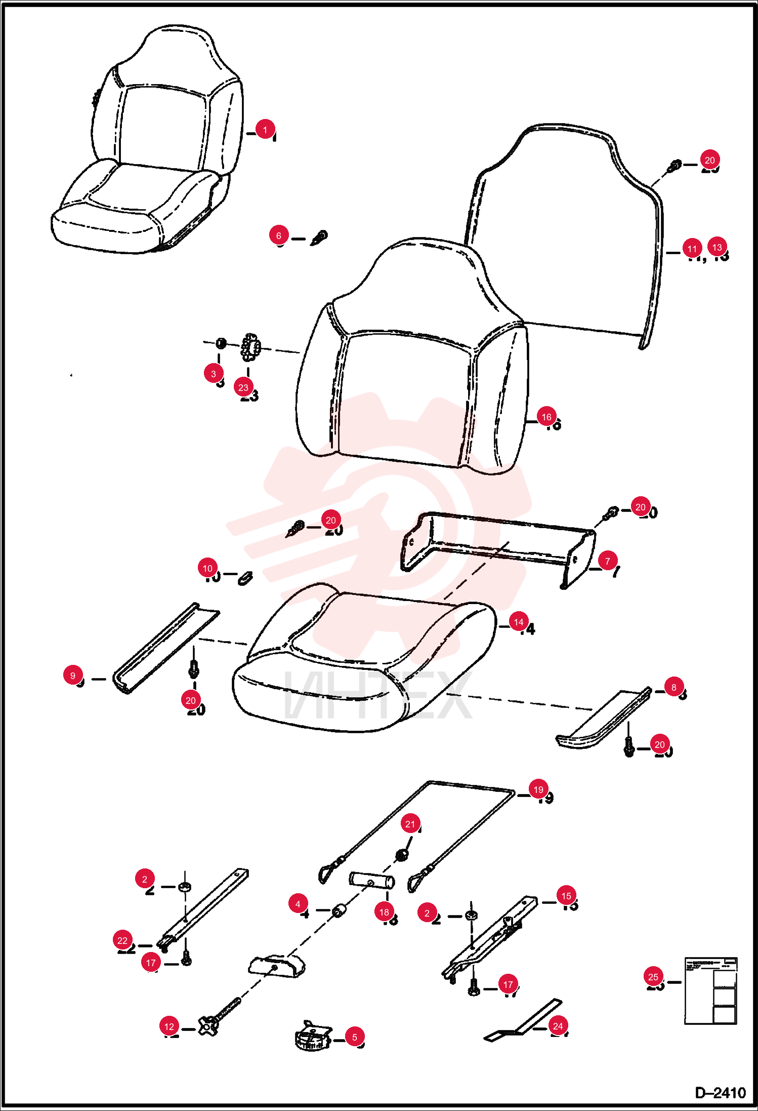 SEAT, OPERATOR SUSPENSION 6674019 (2)