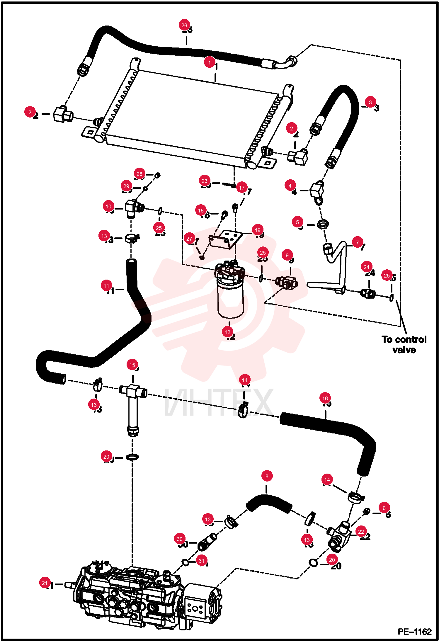 EXCHANGER, OIL COOLER 6667896 (1)