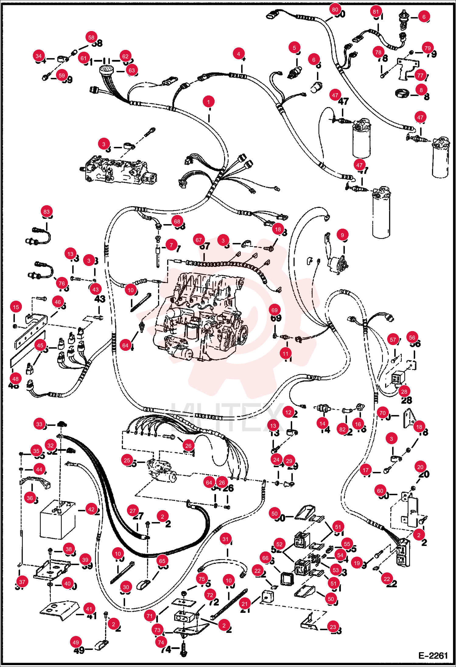 HARNESS, ENG BASE 6718070
